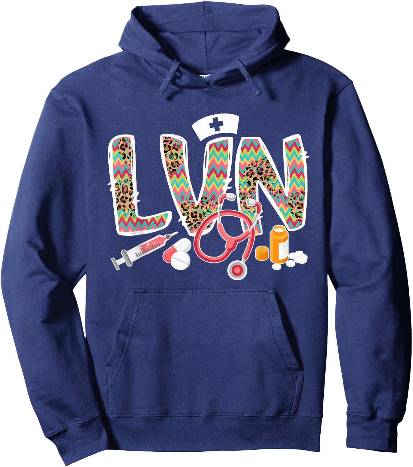 LVN Licensed Vocational Nurse LVN Nurse LVN Nursing Hoodie - Hoodie | Navy