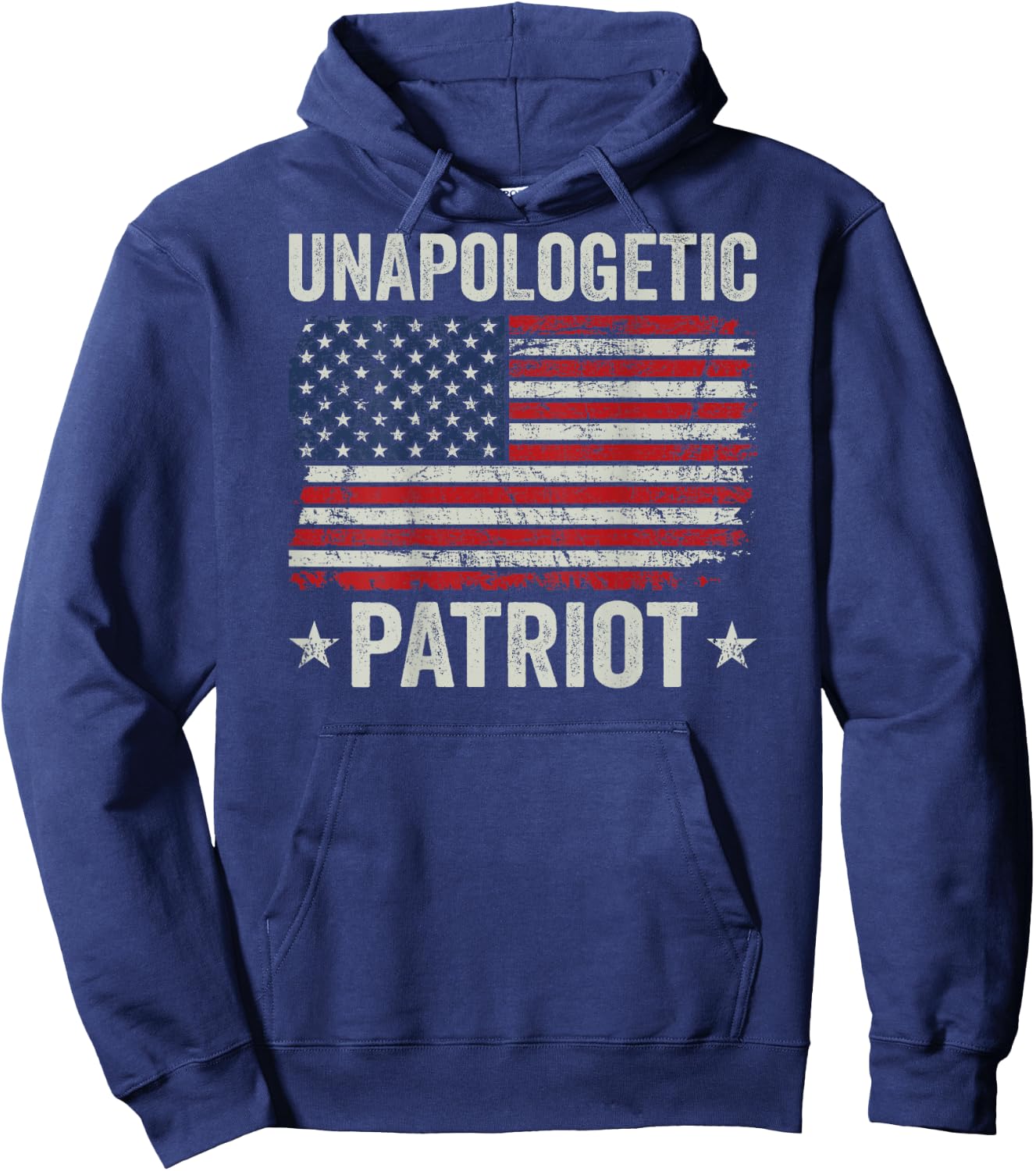Unapologetic Patriot - Patriotic American Freedom USA (BACK) Hoodie - Hoodie | Navy