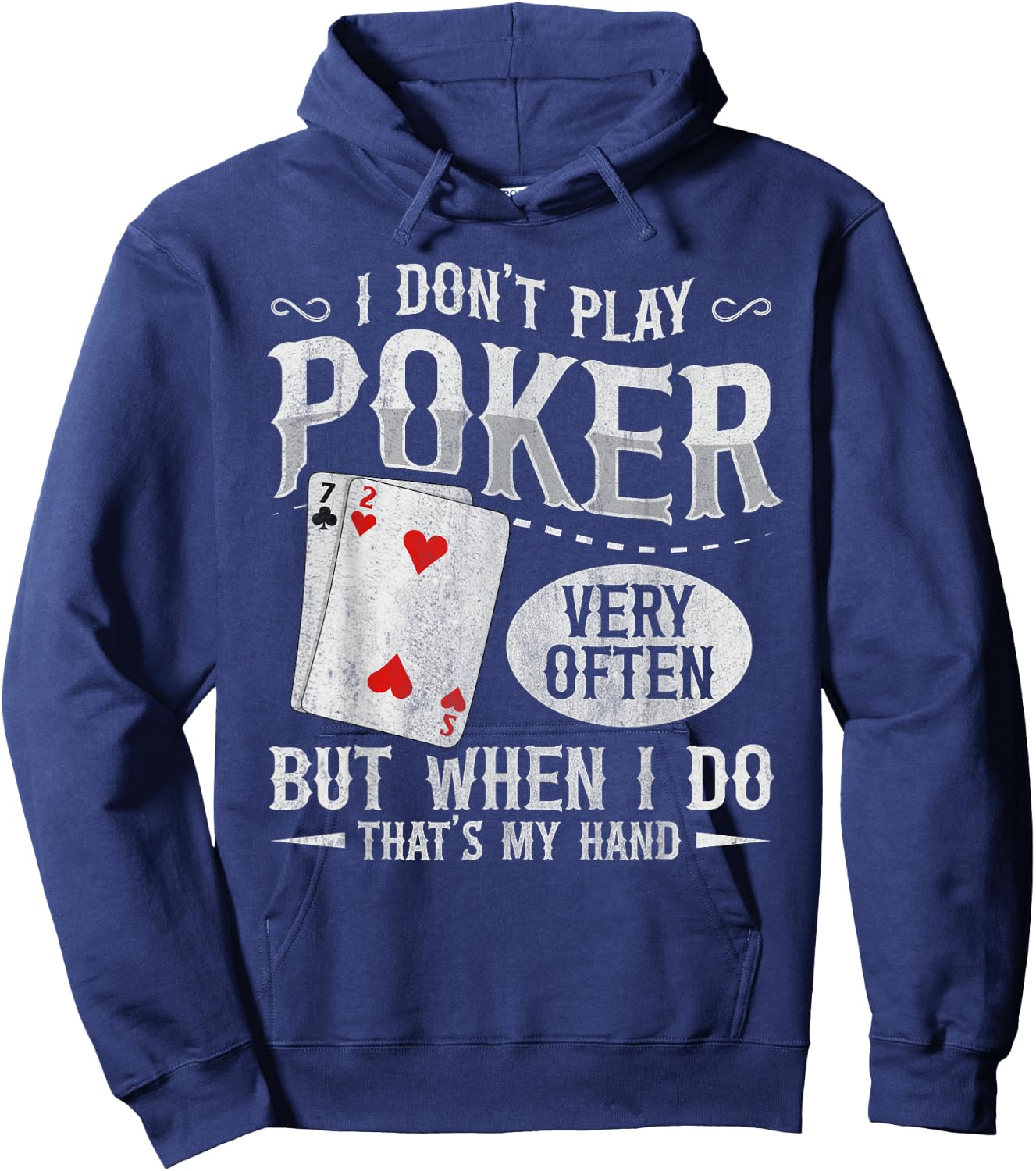 Texas Holdem Poker Design for a Poker player Hoodie - Hoodie | Navy