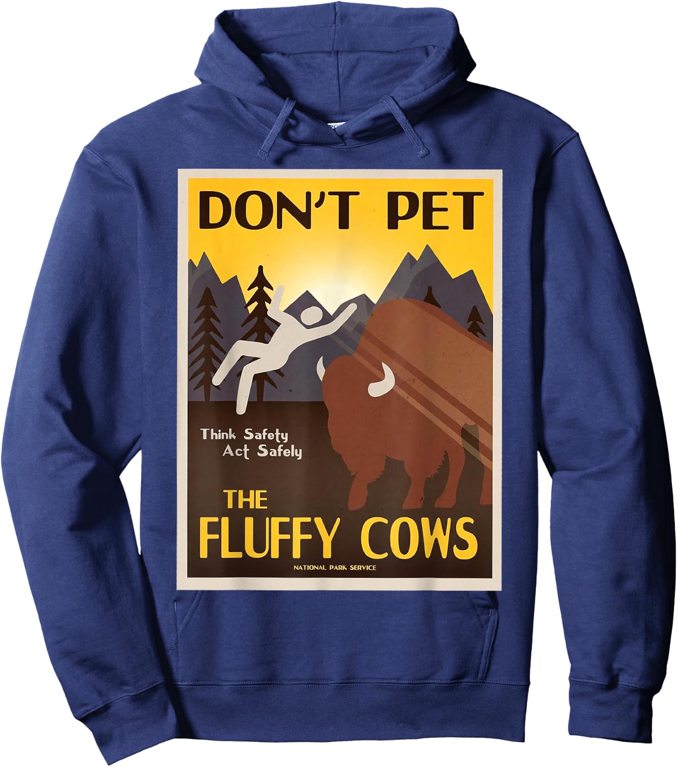 Don't Pet The Fluffy Cows Hoodie - Hoodie | Navy