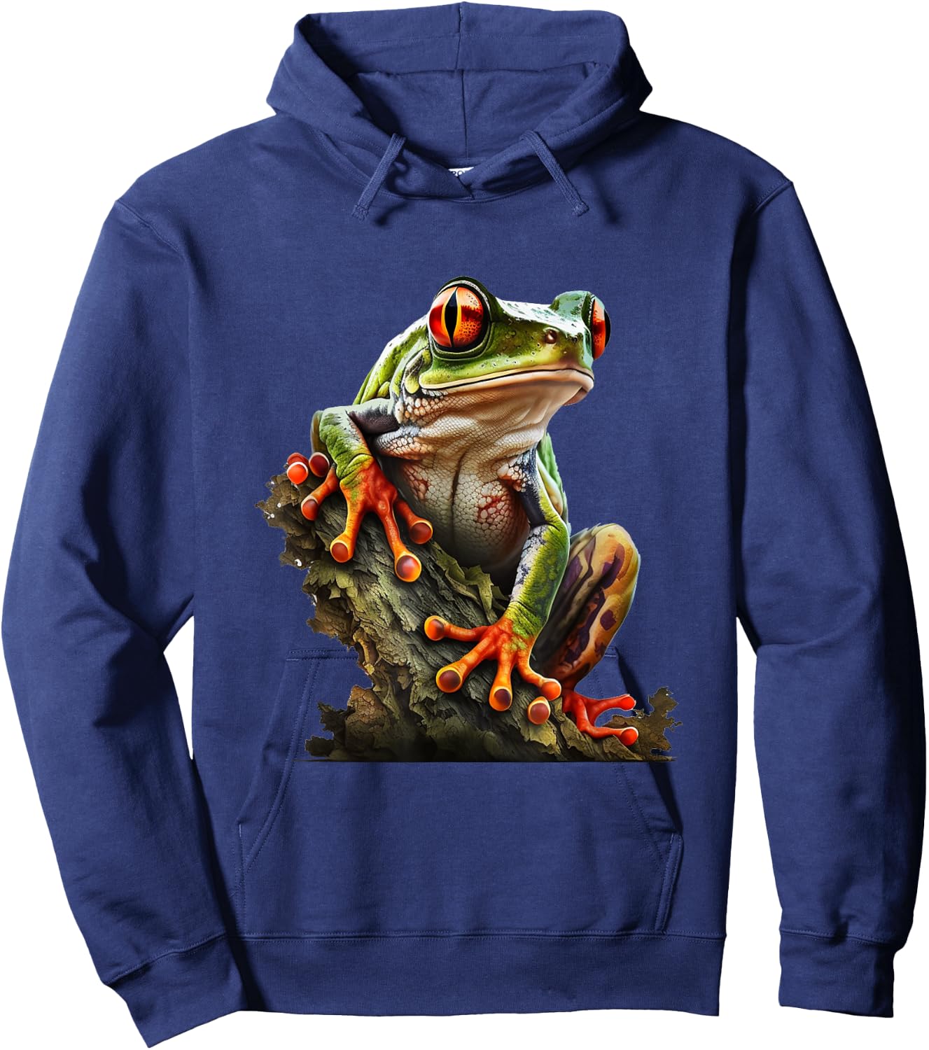 Tree Frog Red Eyed Tree Frog Rainforest Amphibian Frogs Hoodie - Hoodie | Navy