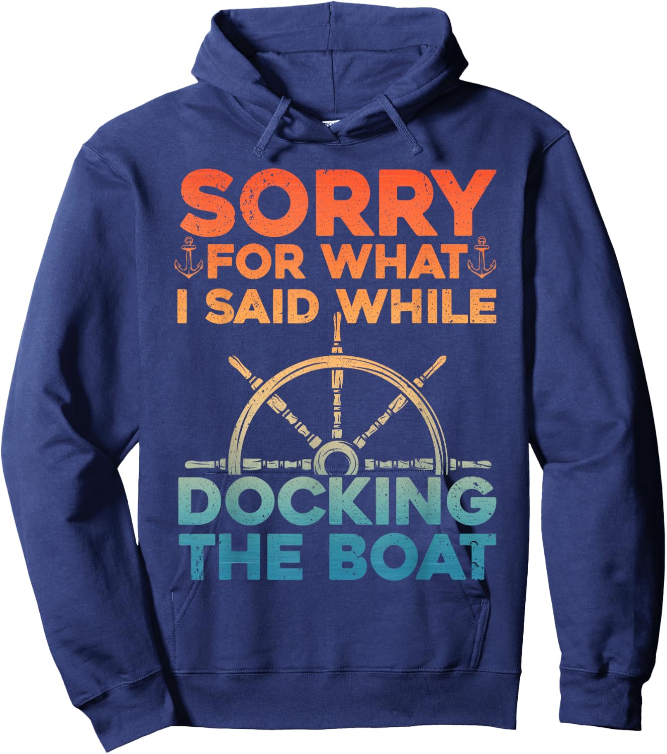 Funny Boating Women Docking The Boat Captain Boater Hoodie - Hoodie | Navy
