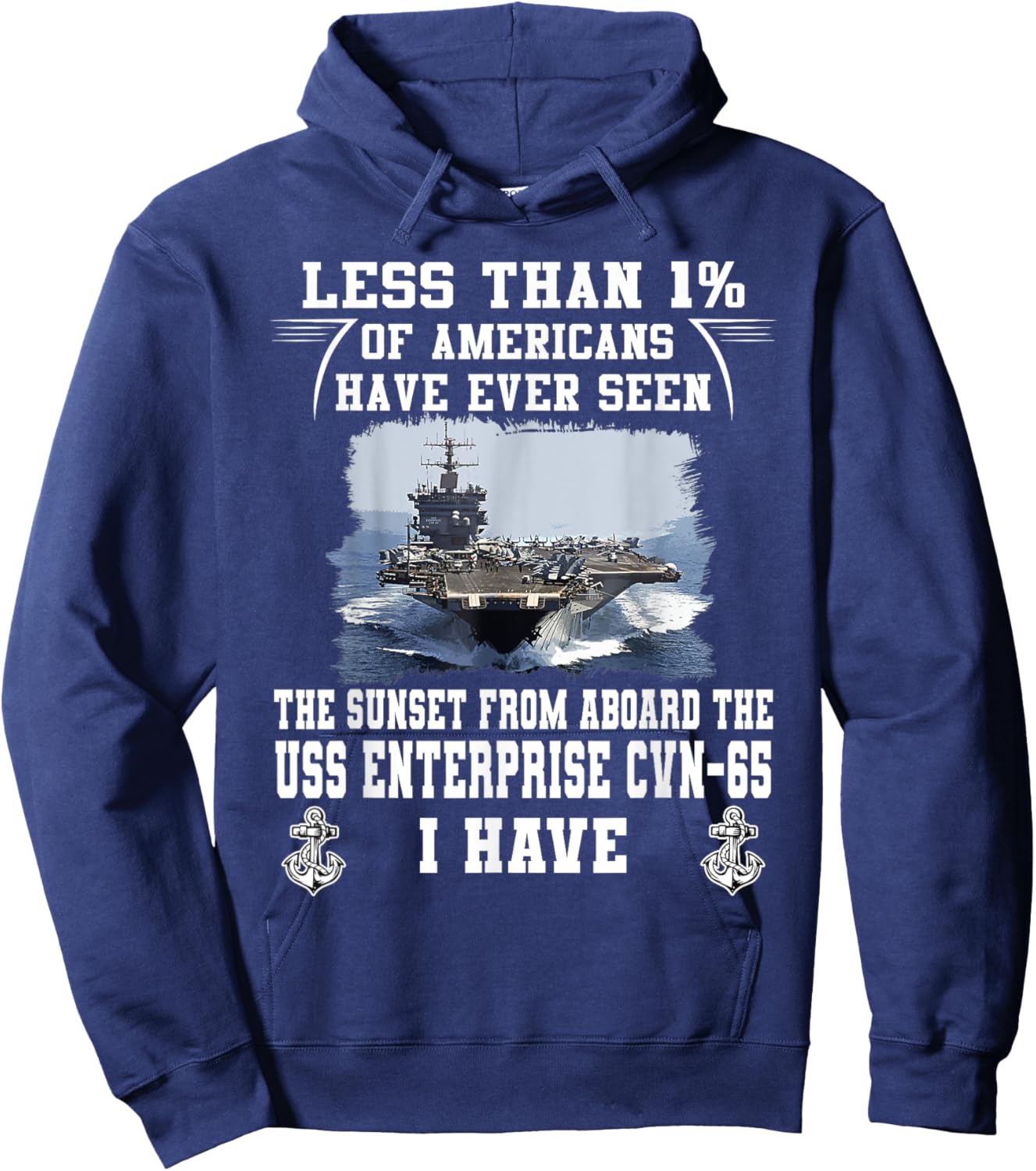 USS Enterprise CVN-65 Aircraft Carrier Hoodie - Hoodie | Navy