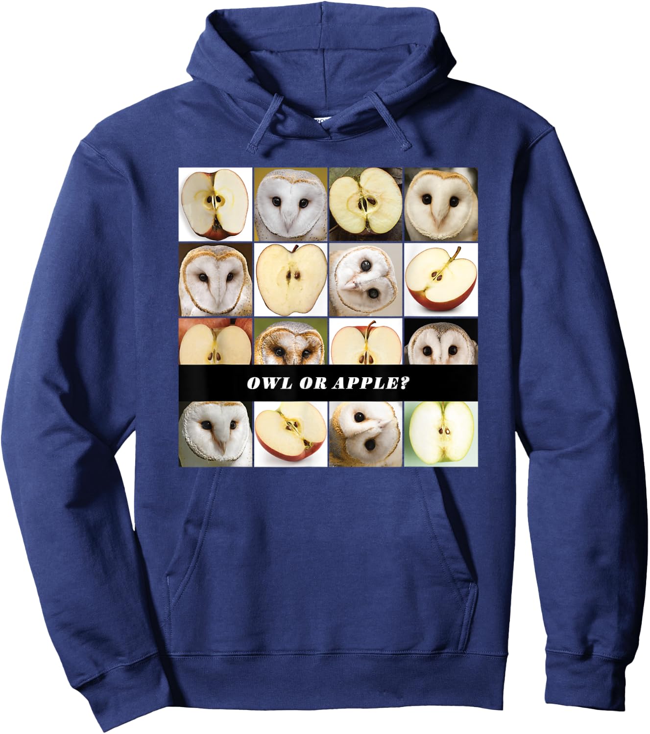 Barn Owl or Apple? AI Machine Learning Food or Object Meme Hoodie - Hoodie | Navy