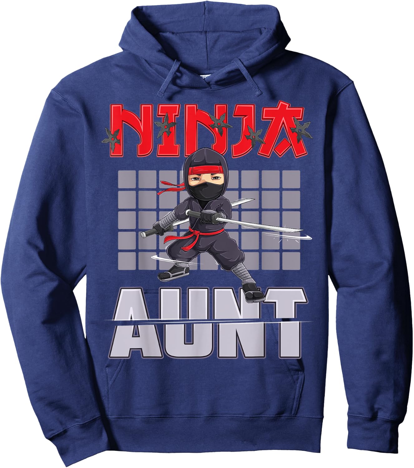 Aunt Ninja Birthday Party Ideas Birthday Ninja Aunt Hoodie - Hoodie | Navy
