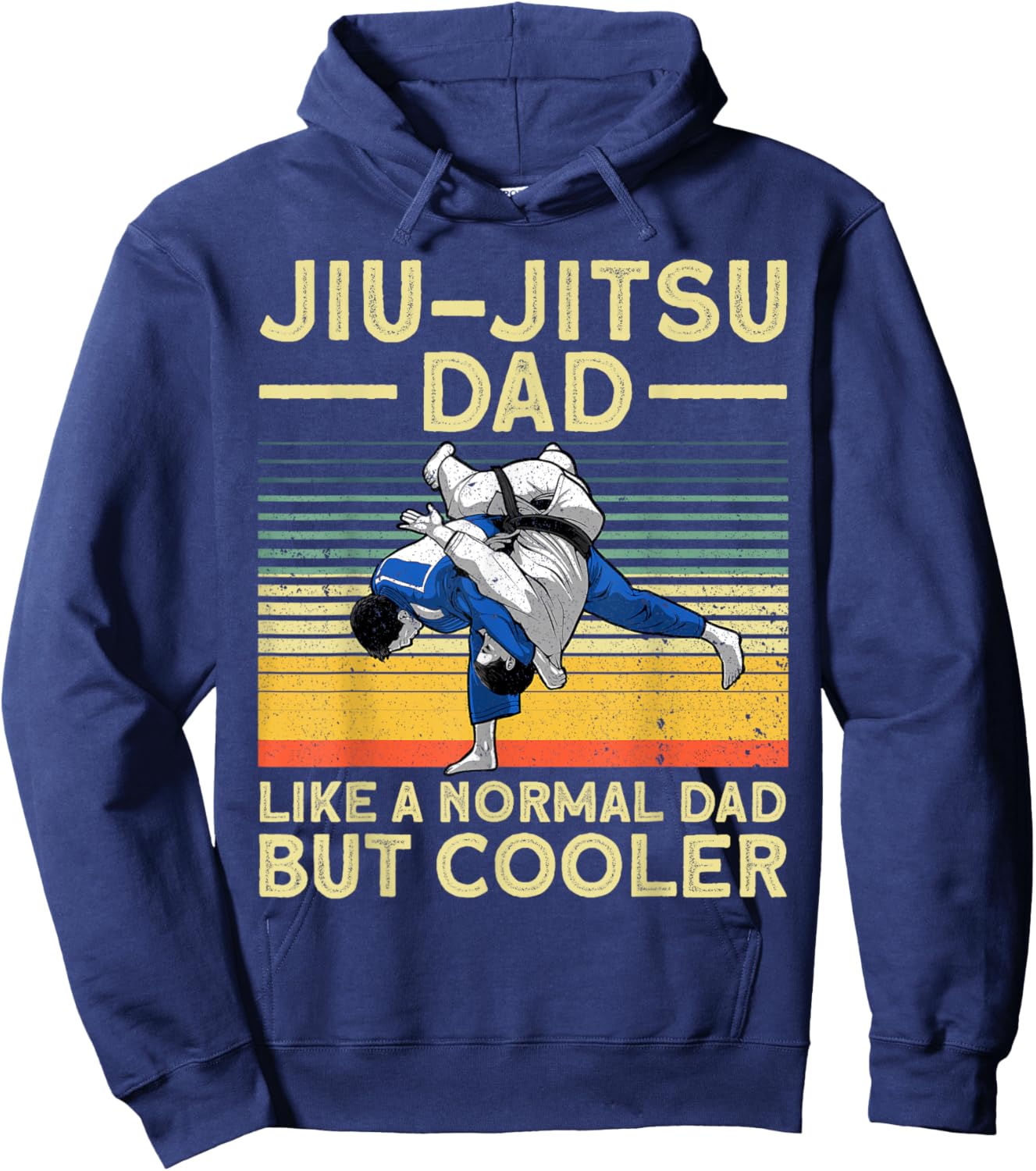 Funny Jui Jitsu Dad Design Brazilian Jui Jitsu Lover Hoodie - Hoodie | Navy
