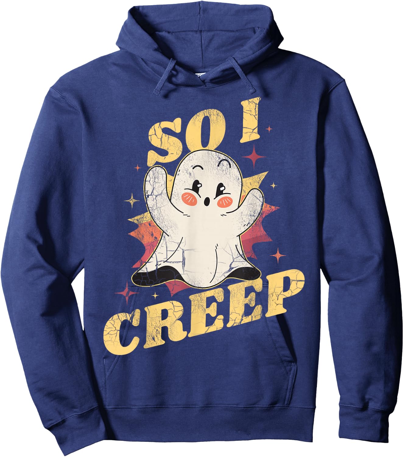 Halloween So I Creep Hoodie - Hoodie | Navy