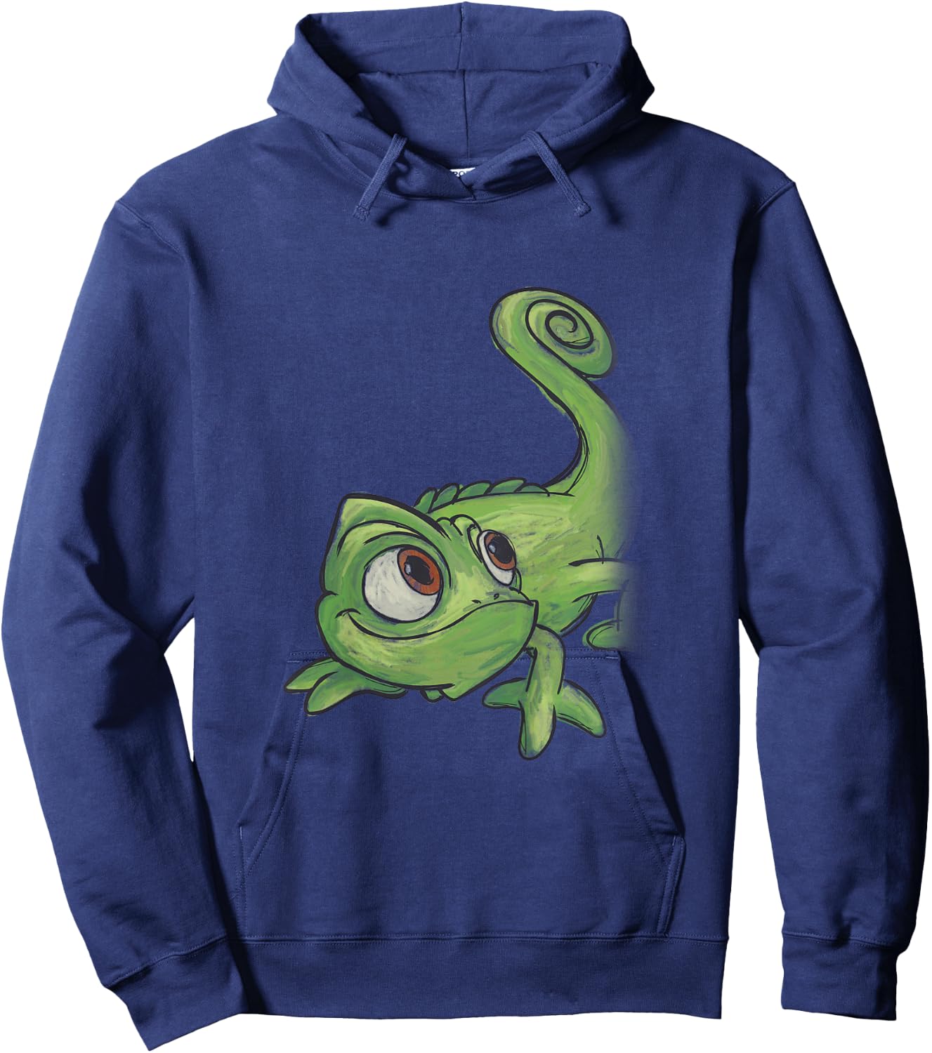 Kids Disney Tangled Pascal Adorable Chameleon Color Sketch Icon Hoodie - Hoodie | Navy