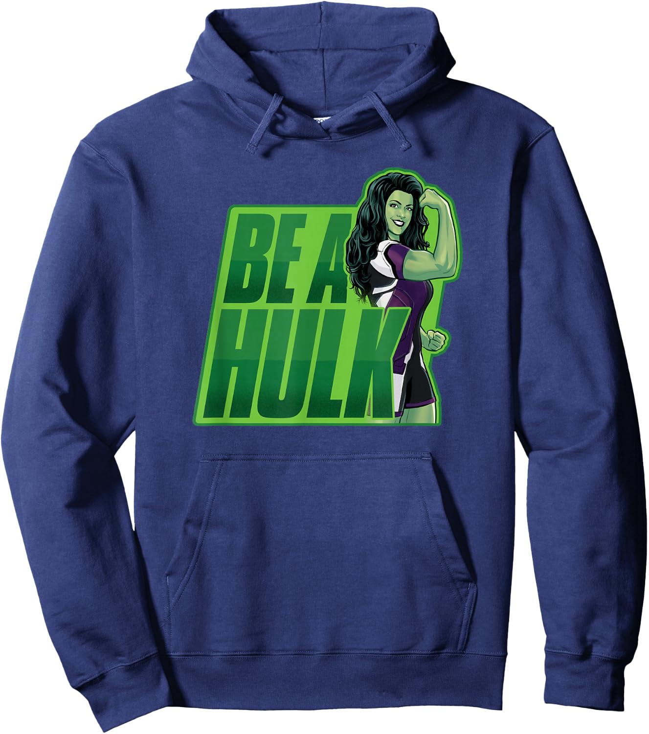 Marvel She-Hulk Be A Hulk Jennifer Walters Power Pose Hoodie - Hoodie | Navy