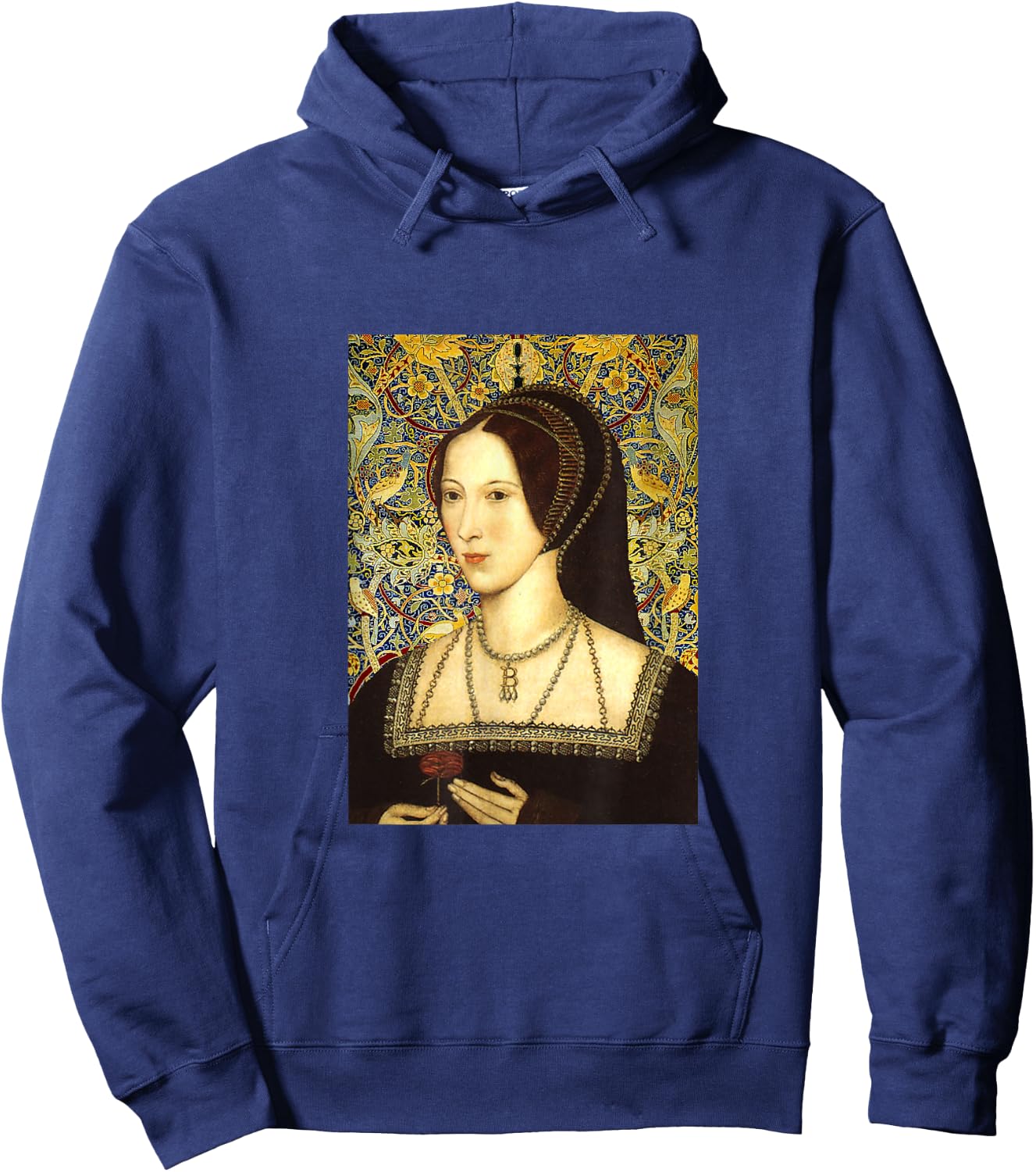 Anne Boleyn Portrait Hoodie - Hoodie | Navy