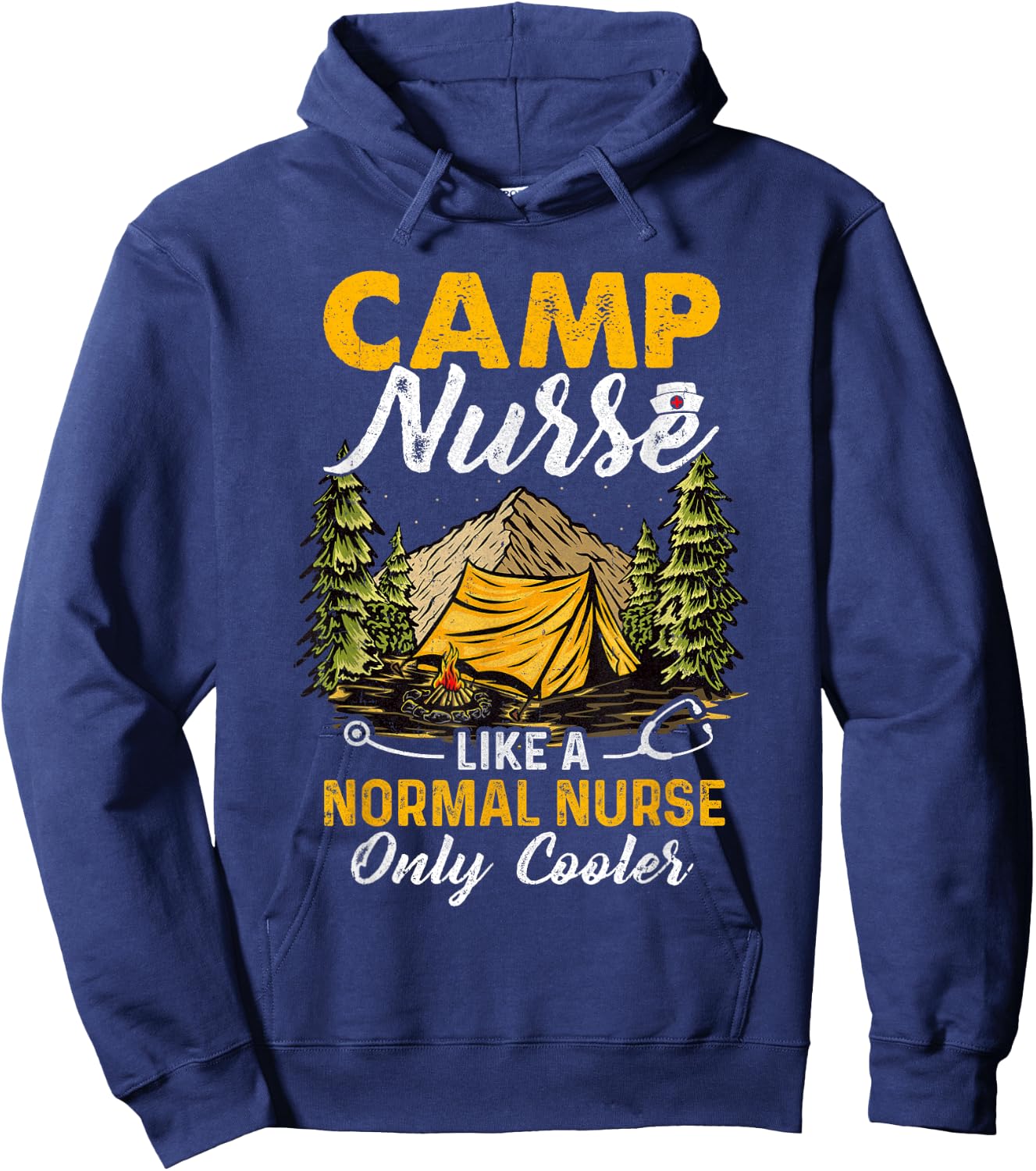 Funny Camp Nurses For Summer Camping Nursing Hoodie - Hoodie | Navy
