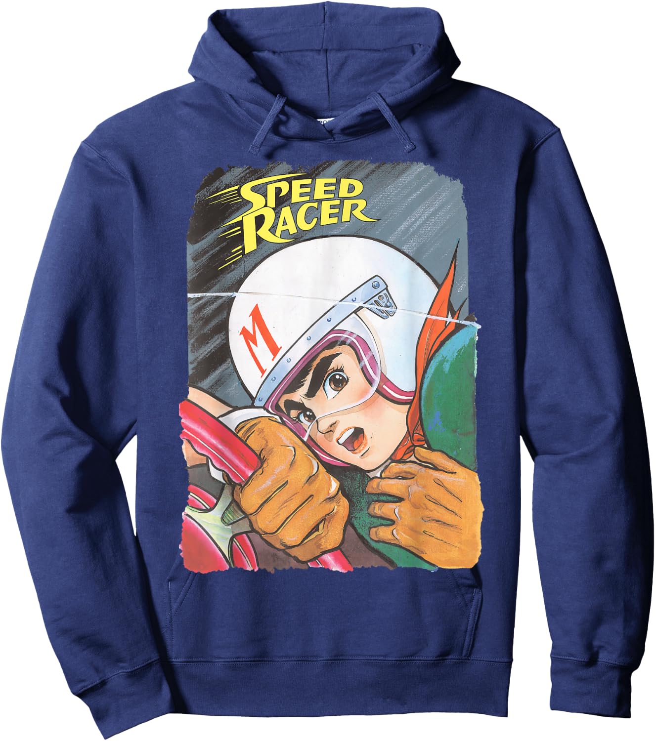 Manga Speed Racer Logo Close Hoodie - Hoodie | Navy