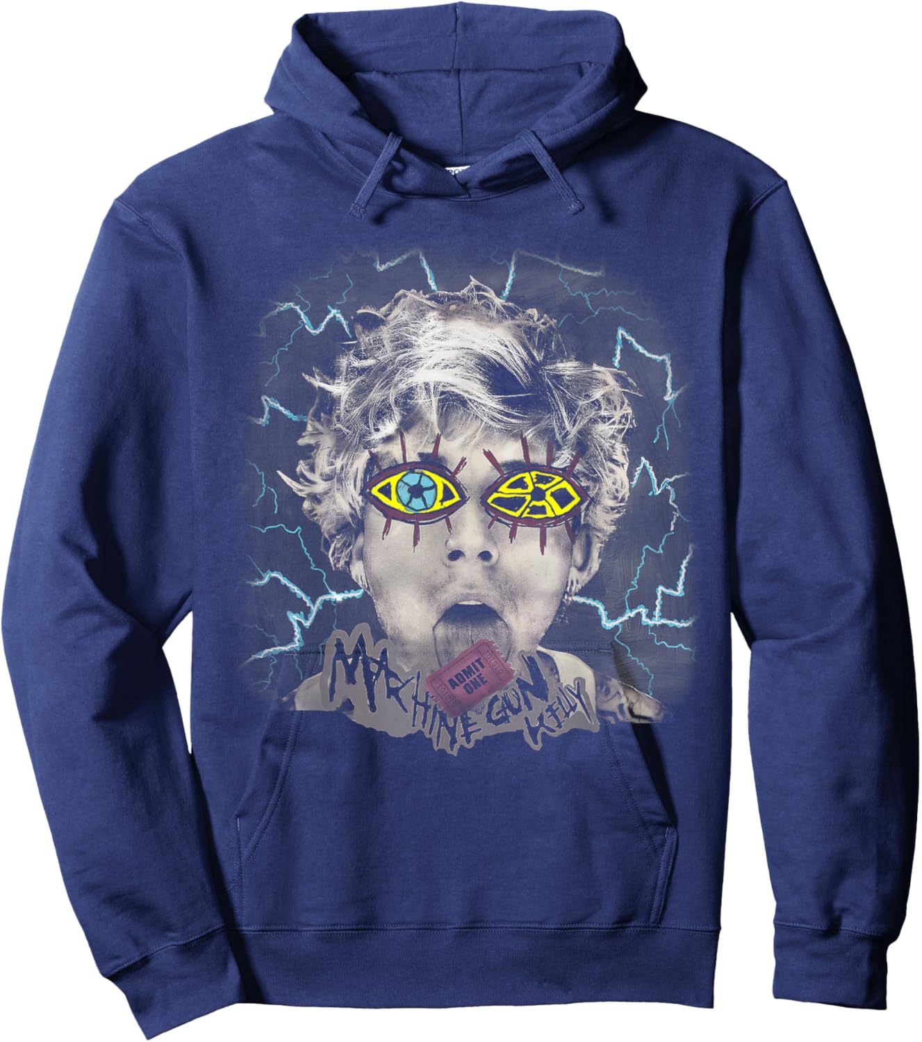 Official Machine Gun Kelly Living Dreams Hoodie - Hoodie | Navy