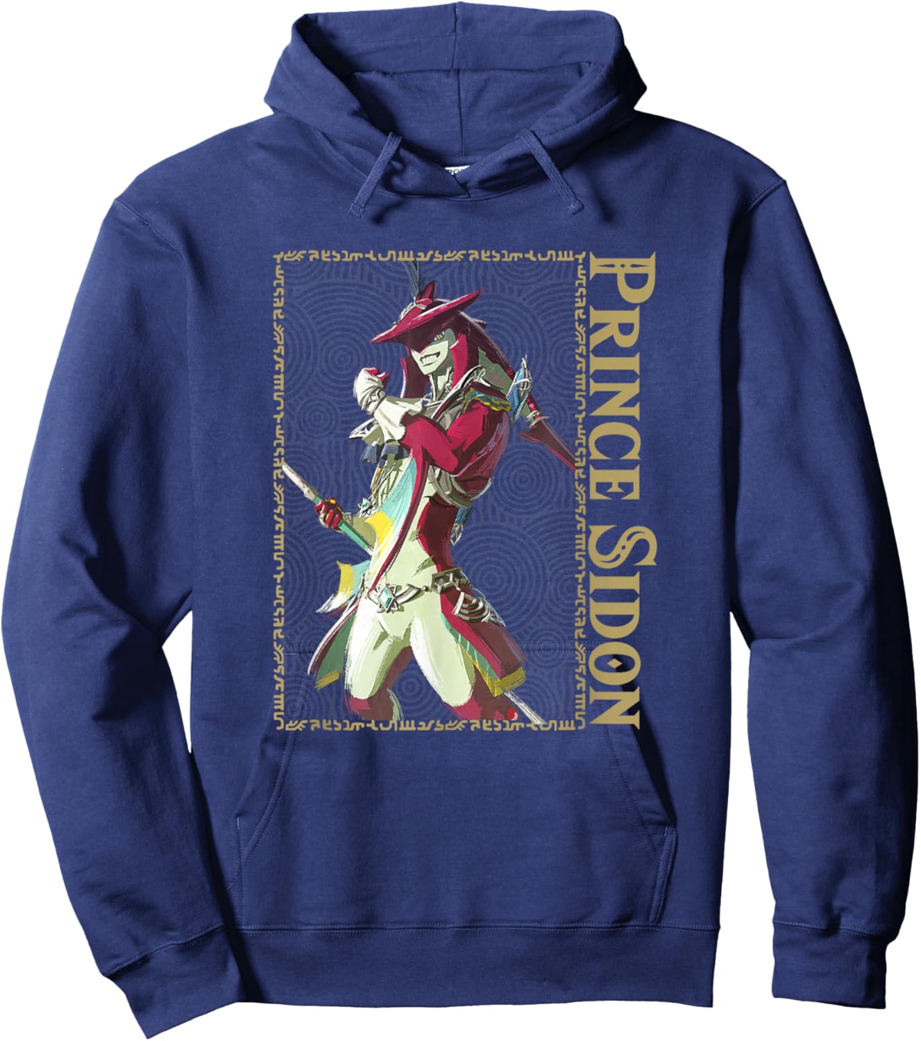 The Legend of Zelda: Breath of the Wild Prince Sidon Box Up Hoodie - Hoodie | Navy