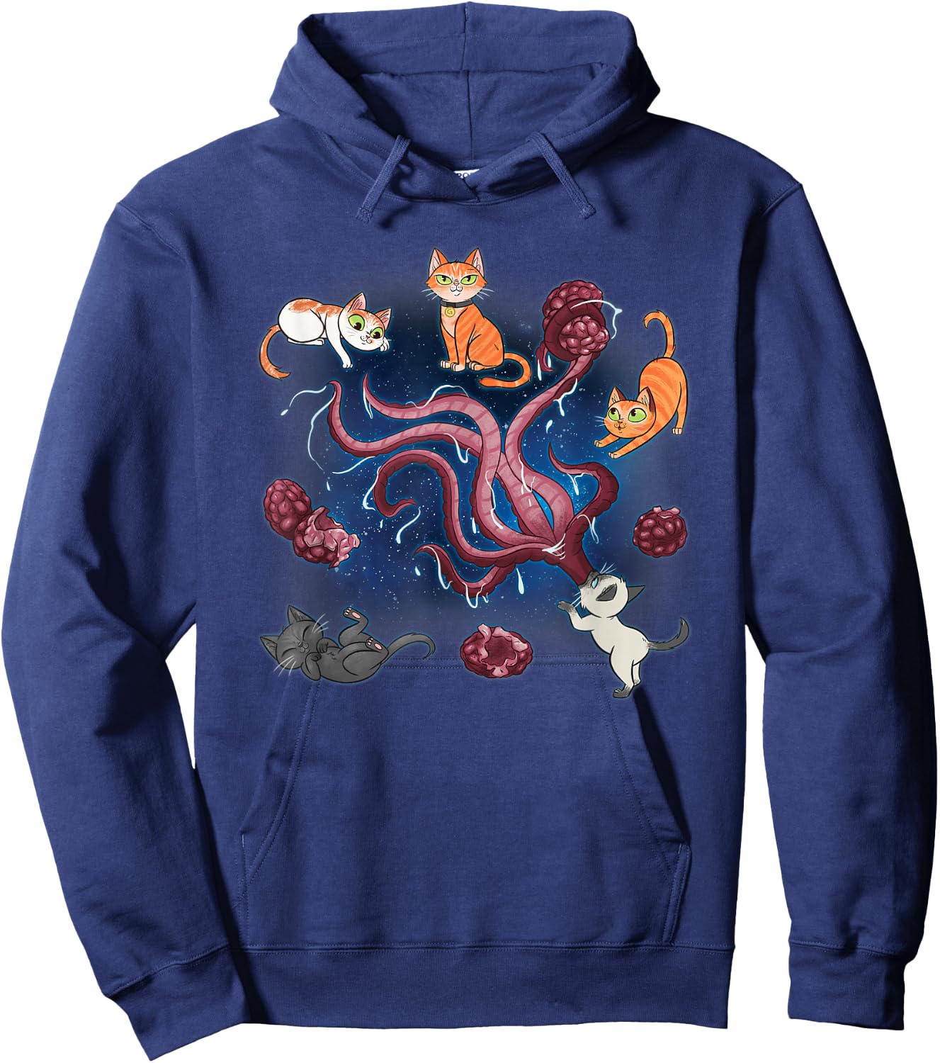 Marvel Studios The Marvels Goose & Flerkittens in Space Cute Hoodie - Hoodie | Navy