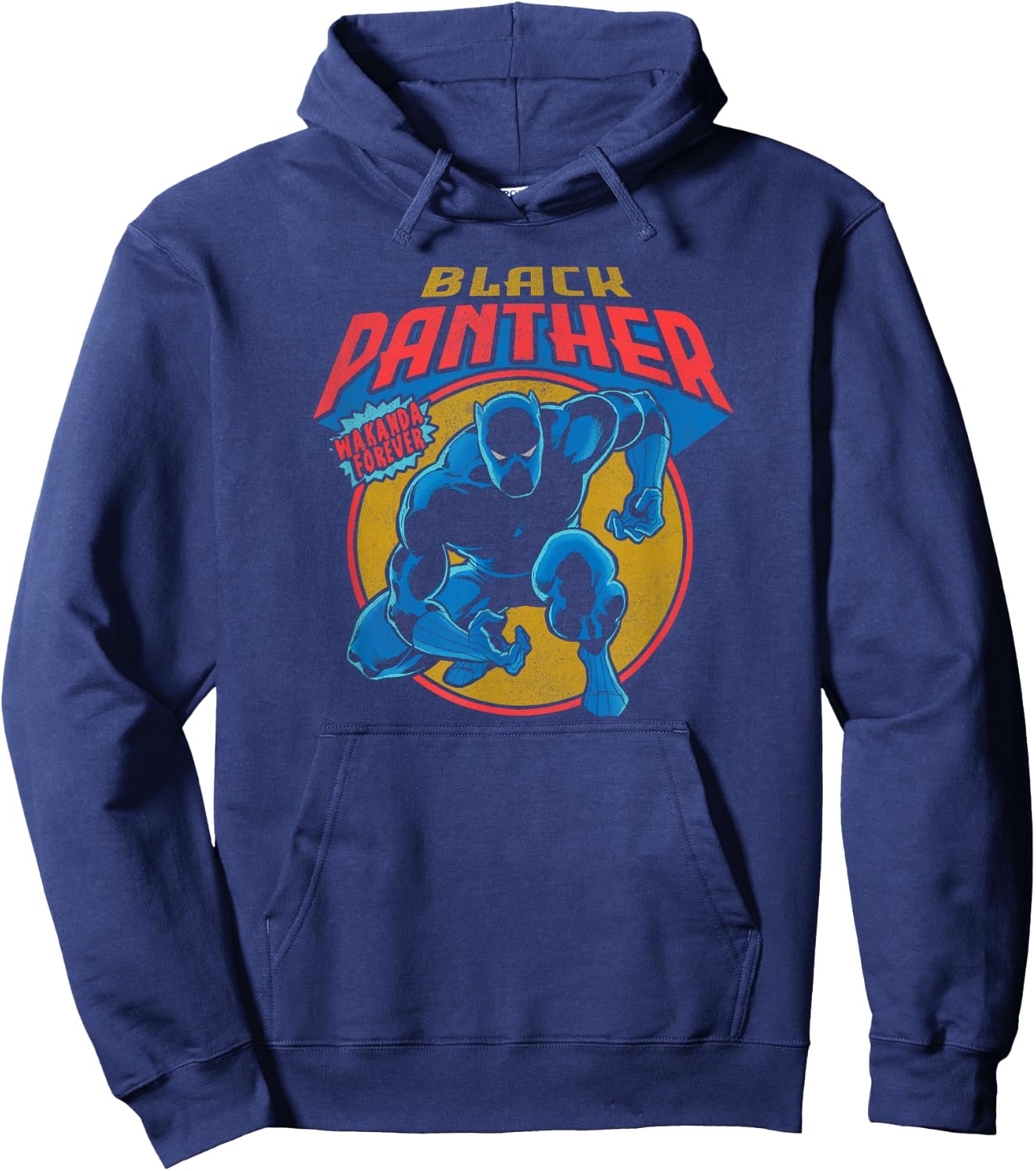 Marvel Avengers Vintage Black Panther Comic Wakanda Forever Hoodie - Hoodie | Navy