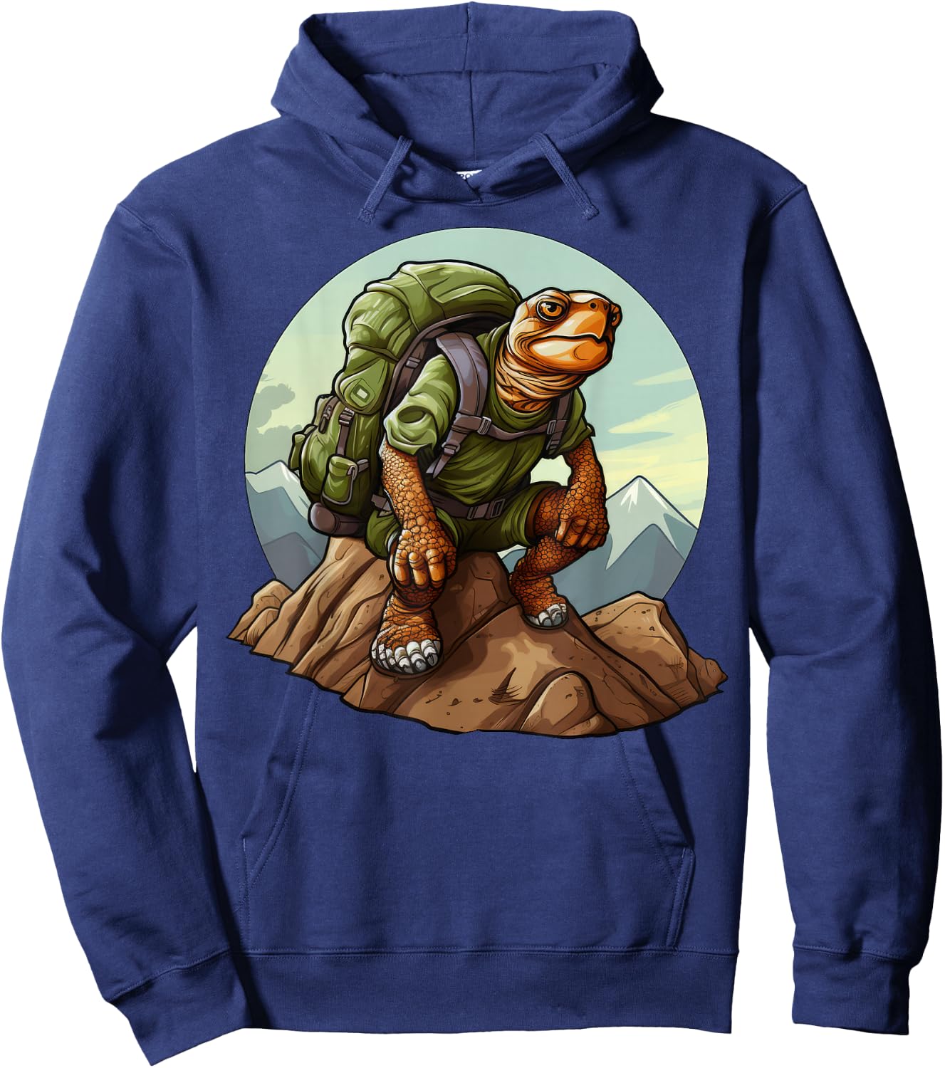 Tortoise Mountaineering / Hiking Turtles Hoodie - Hoodie | Navy