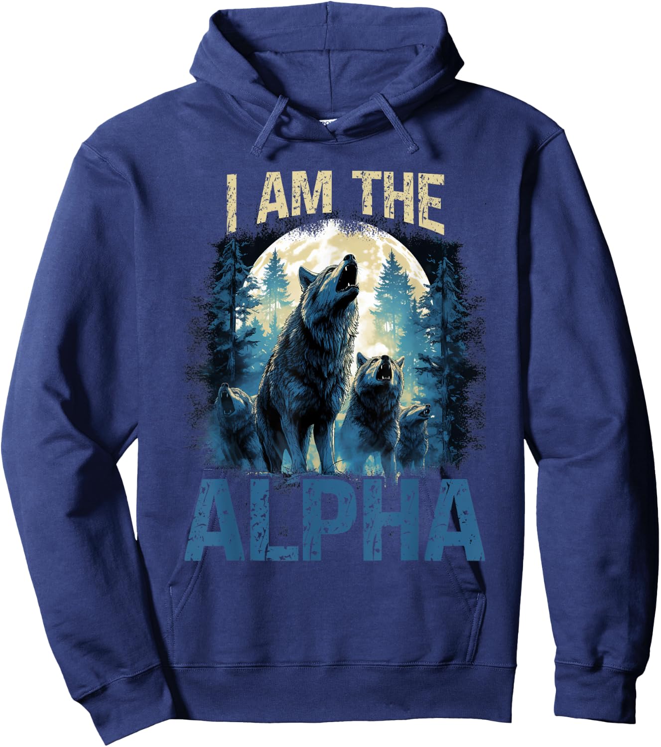 Men's I Am The Alpha Hoodie - Hoodie | Navy