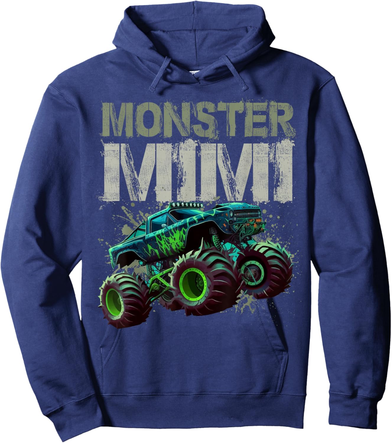 Monster Truck Mimi Family Matching Monster Truck Lovers Hoodie - Hoodie | Navy