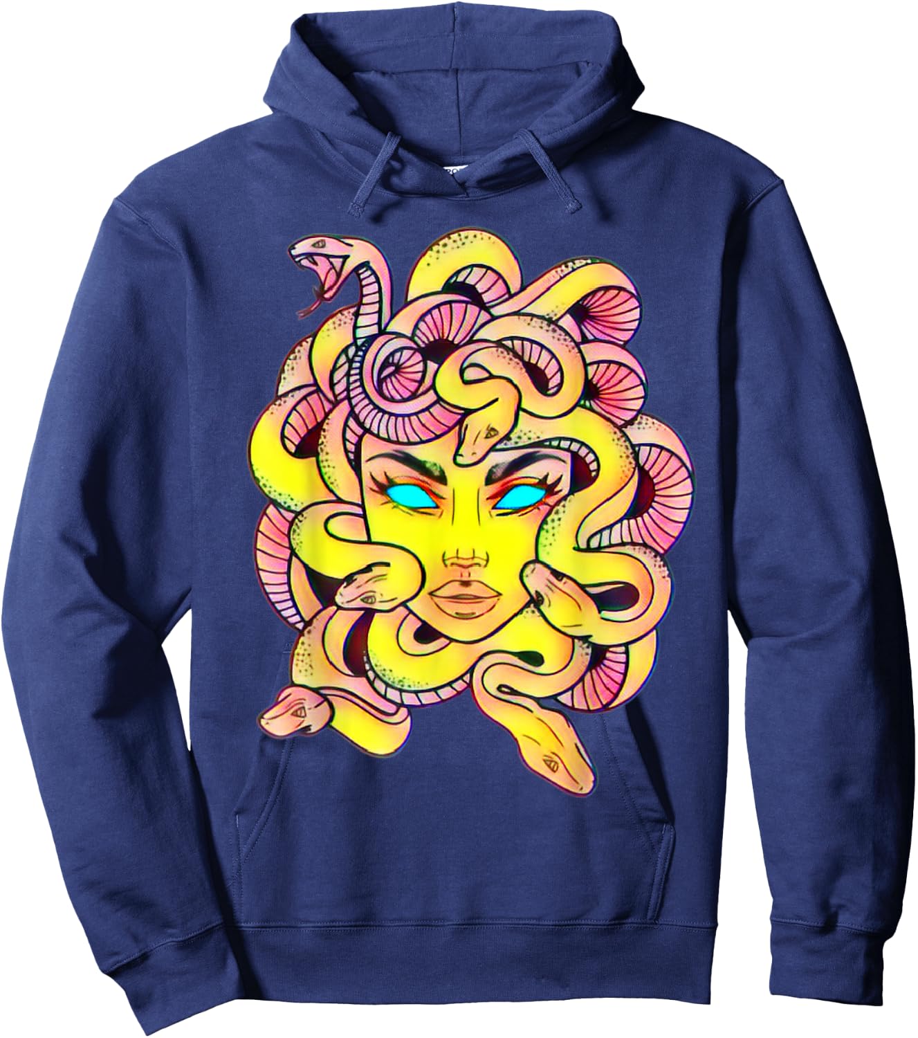 Cute Medusa T - Scary Greek Mythology Female Monster Medusa Hoodie - Hoodie | Navy