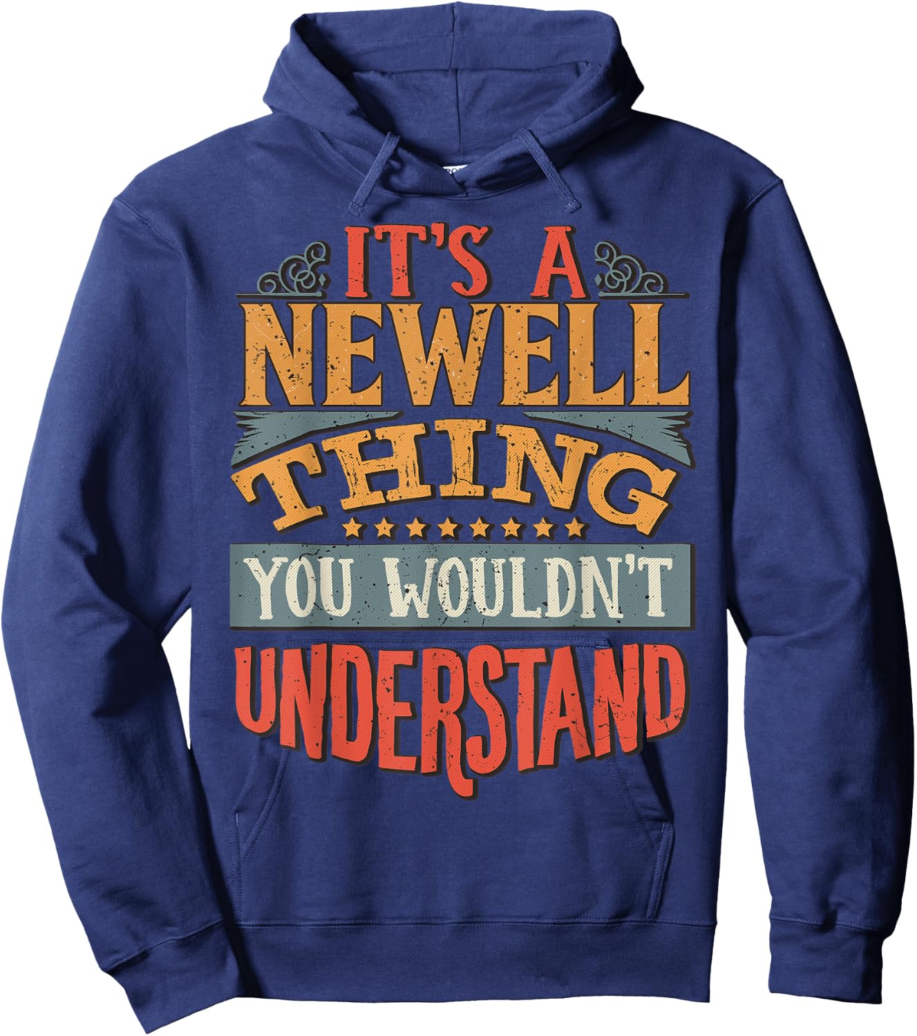 Newell Name Hoodie - Hoodie | Navy