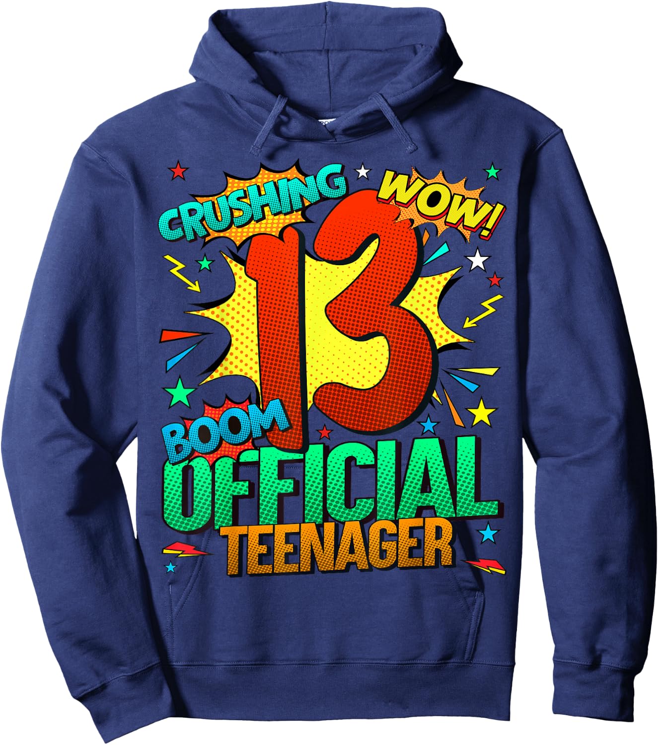 Official Teenager 13th Birthday Comic Awesome Since 2010 Hoodie - Hoodie | Navy