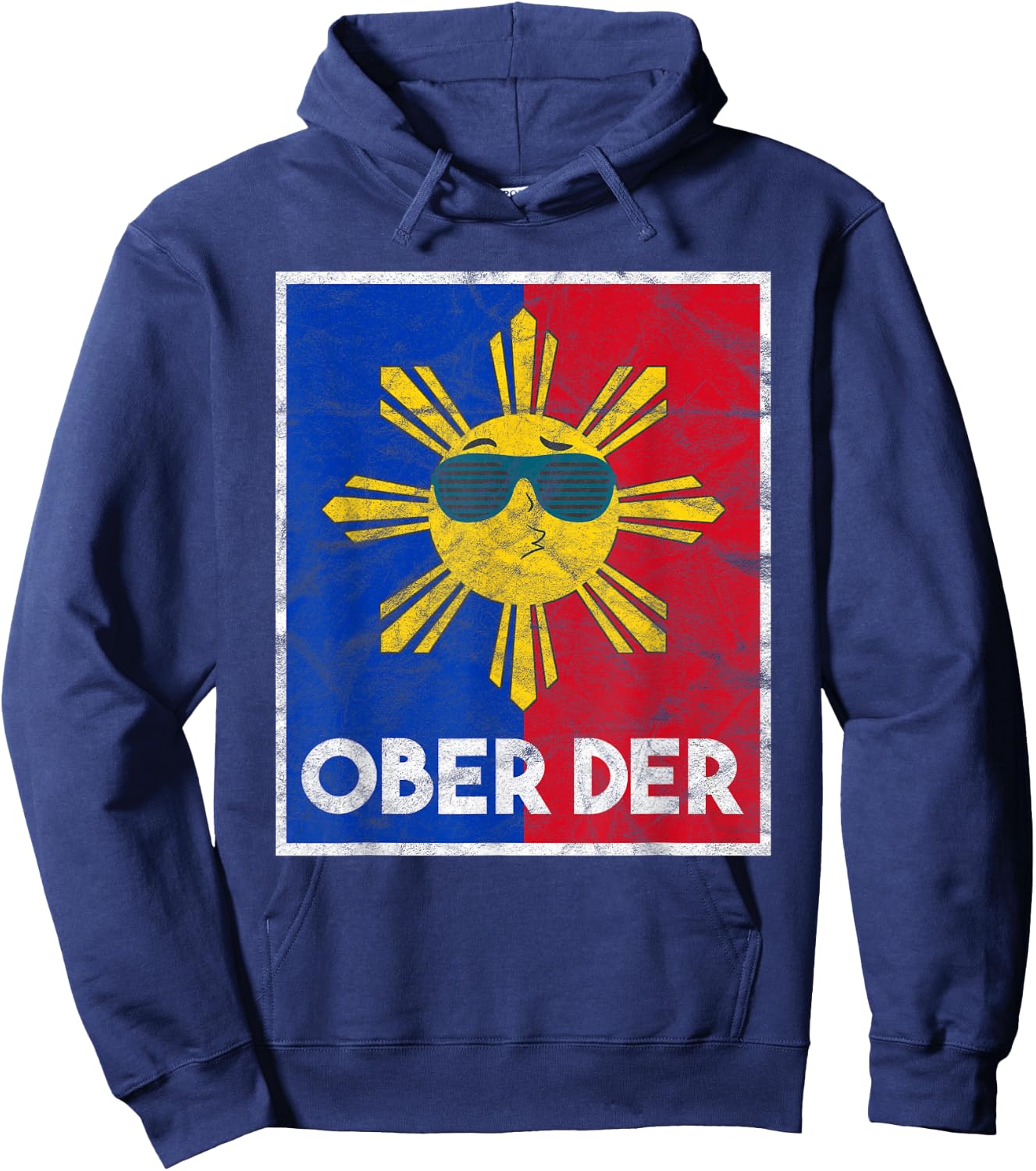 Philippines Filipina Pride Filipino Flag Ober Der Sun Hoodie - Hoodie | Navy