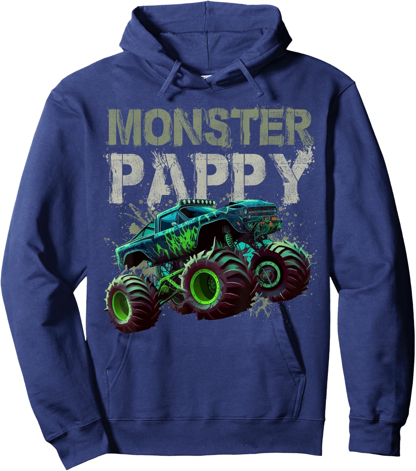Monster Truck Pappy Family Matching Monster Truck Lovers Hoodie - Hoodie | Navy