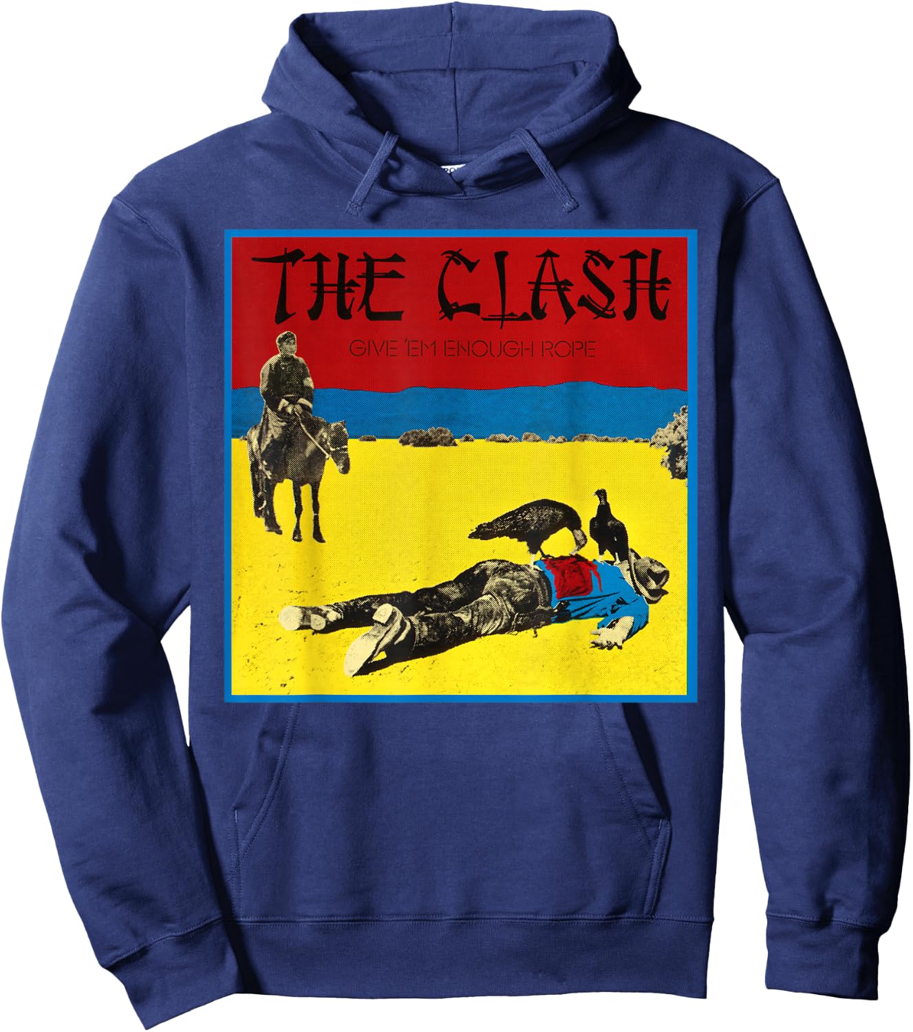 The Clash - Give 'Em Enough Rope Hoodie - Hoodie | Navy