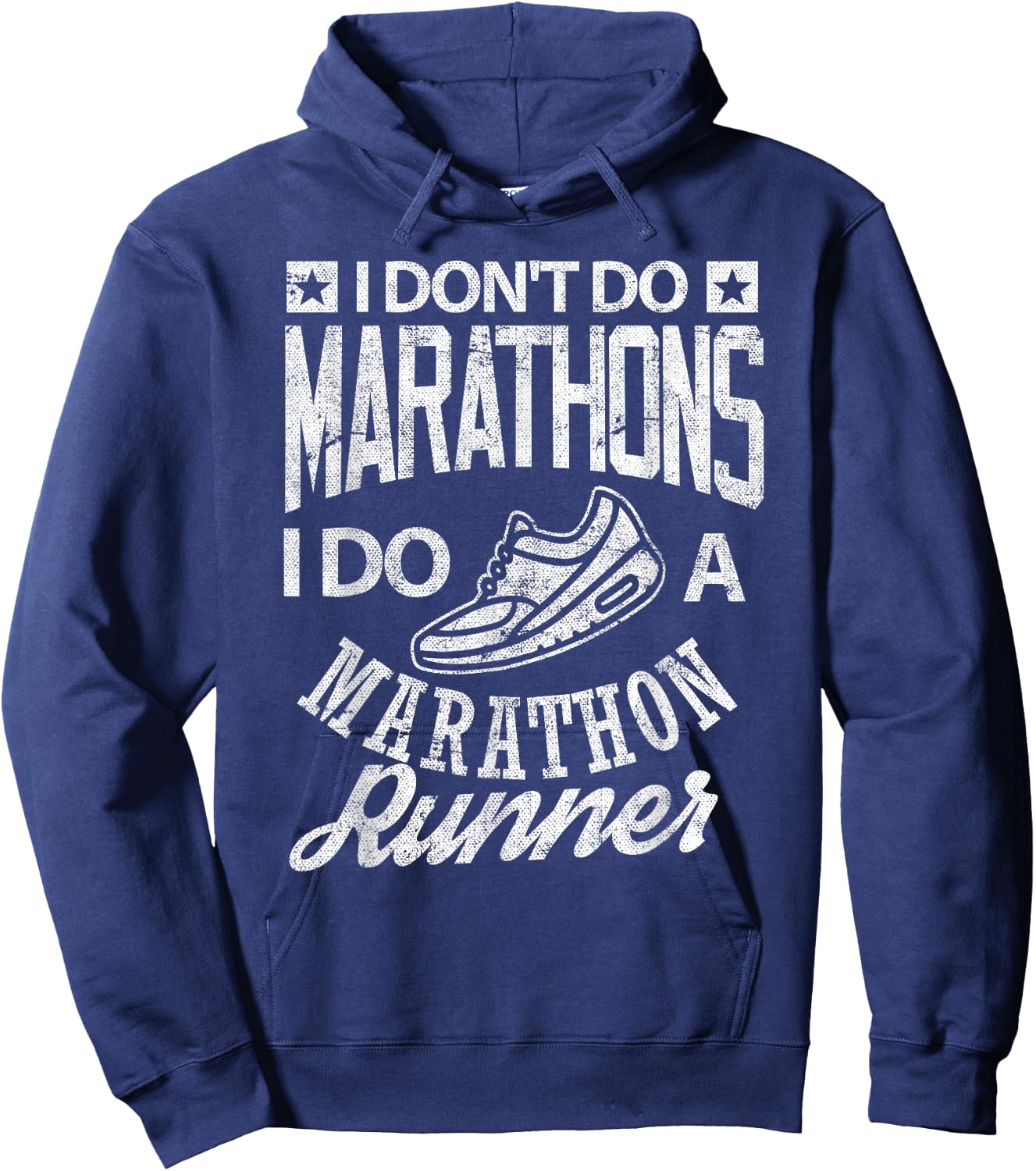 Marathon Runner Shirt I do a Marathon Funny Running Hoodie - Hoodie | Navy