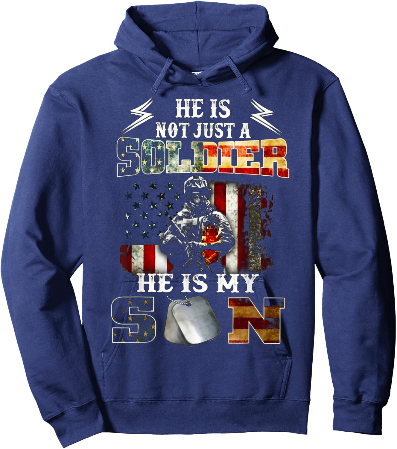 He Is Not Just A Soldier He Is My Son Hoodie - Hoodie | Navy