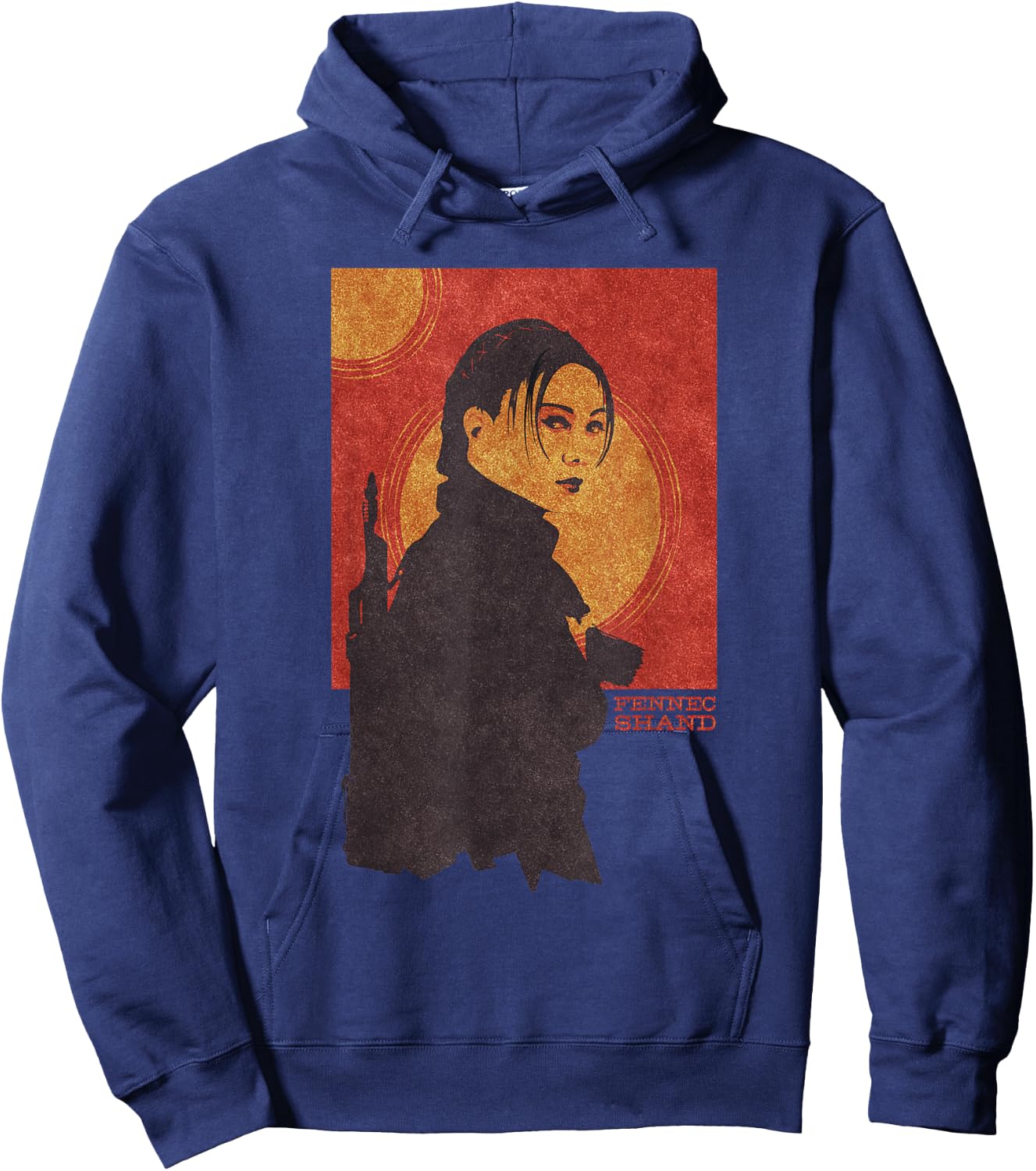 Star Wars The Book of Boba Fett Fennec Shand Red Tatooine Hoodie - Hoodie | Navy