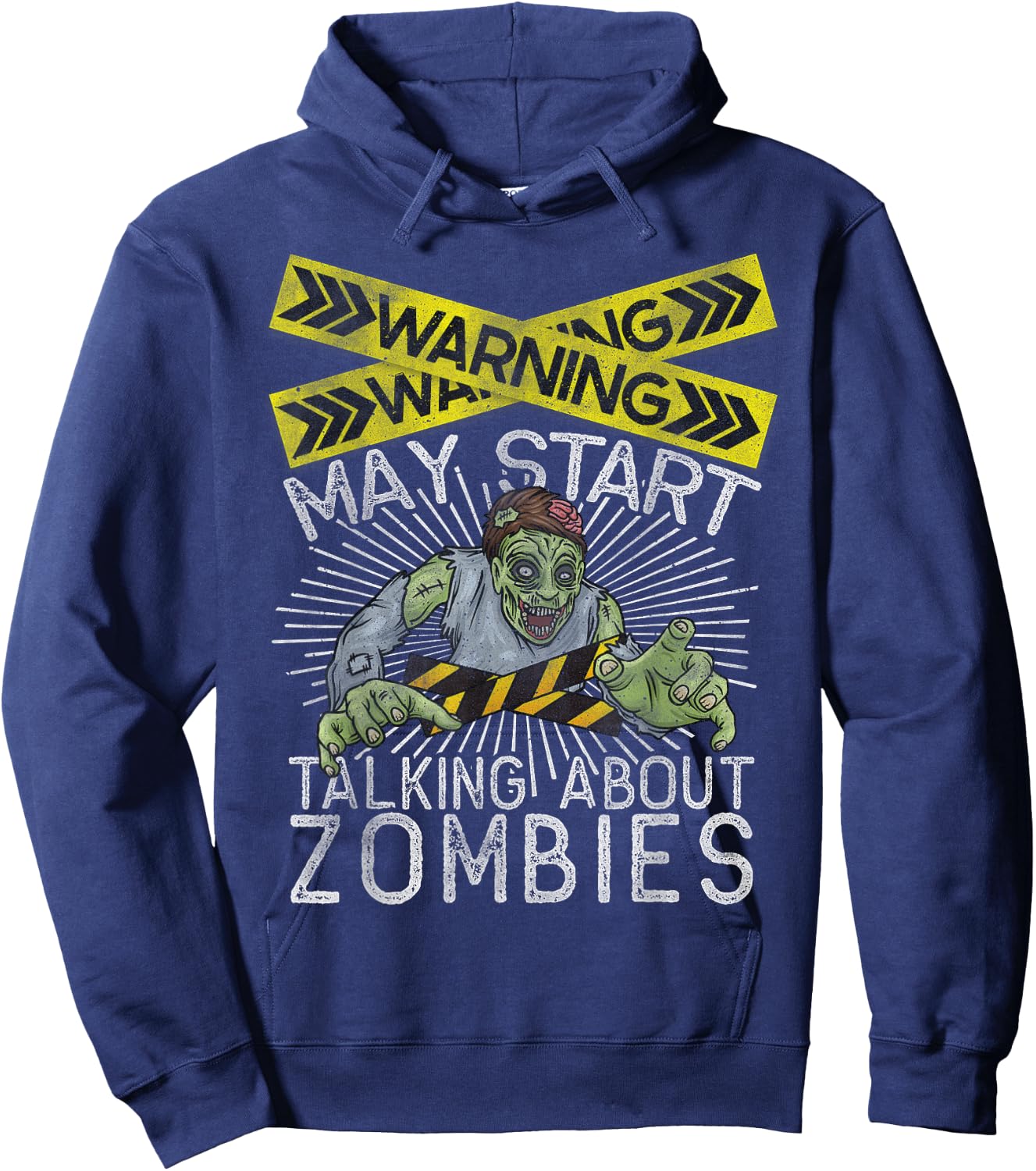 Zombie, Halloween, Undead, Zombie Lover, Funny Zombie Hoodie - Hoodie | Navy
