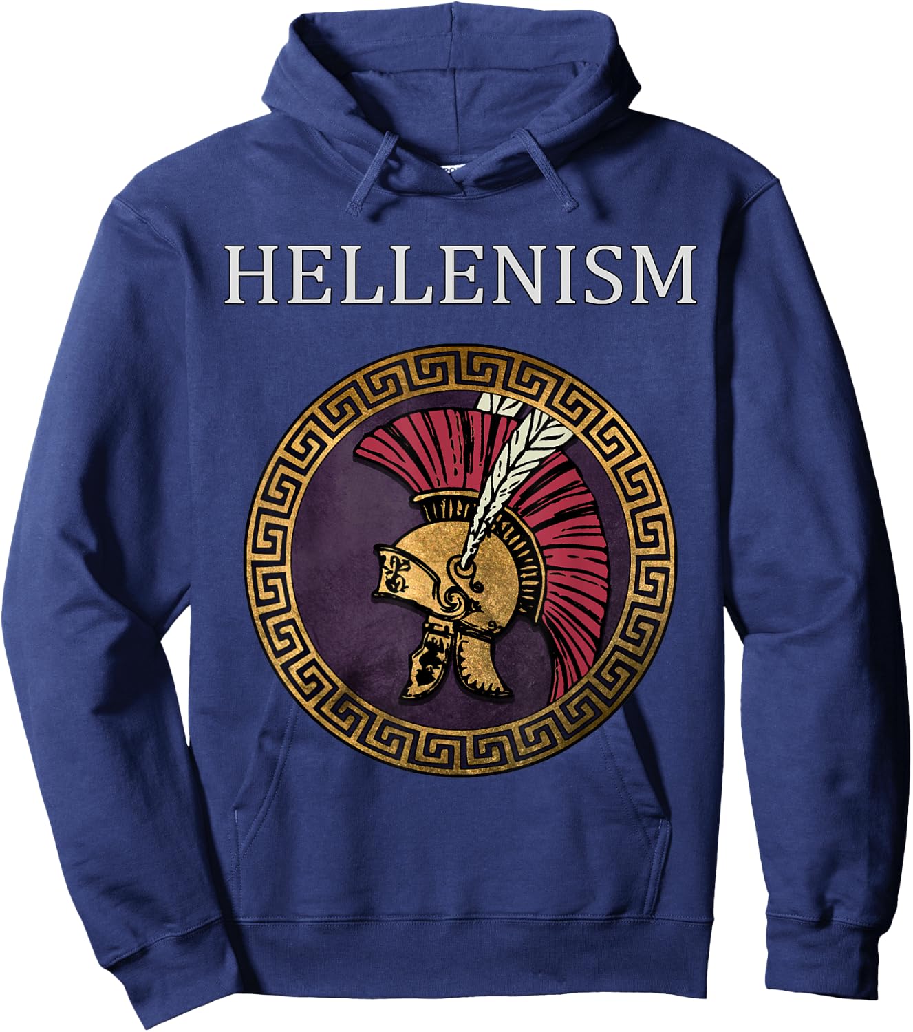 Hellenism Ancient Greek and Macedon Symbol Hoodie - Hoodie | Navy