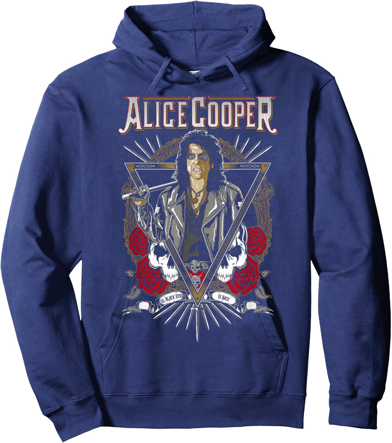 Alice Cooper – Roses Hoodie - Hoodie | Navy