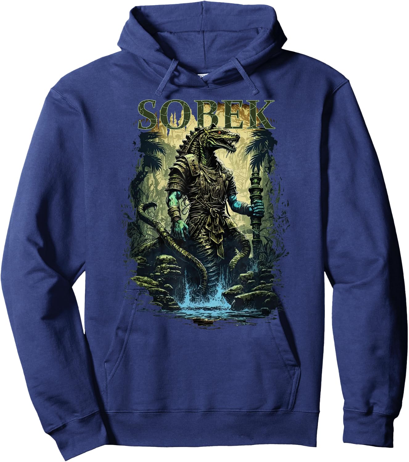 Sobek Ancient Egyptian God Of The Nile Egypt Mythology Item Hoodie - Hoodie | Navy
