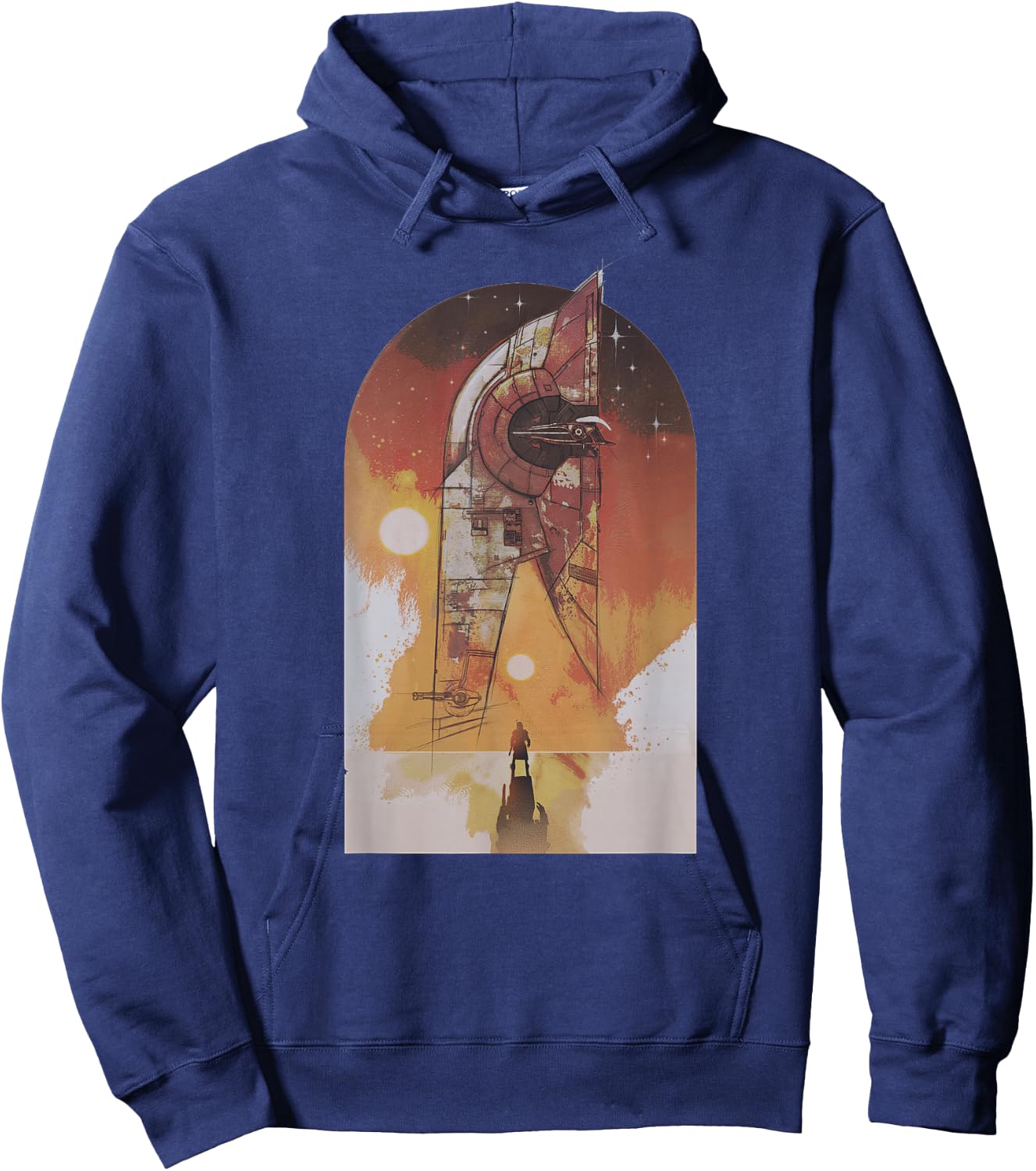 Star Wars The Book of Boba Fett Ship Tatooine Hoodie - Hoodie | Navy