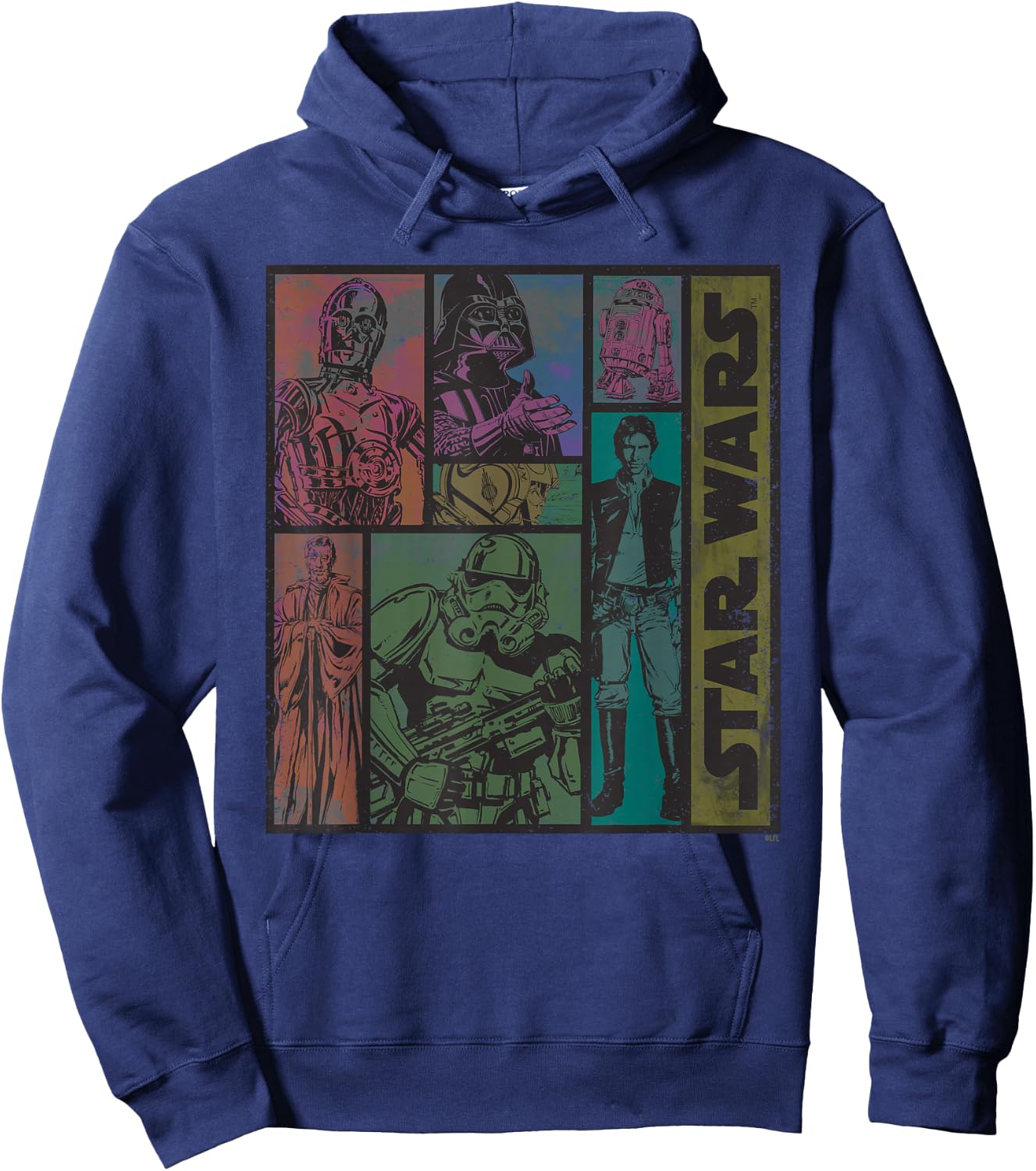 Star Wars Classic Comic Art Episode IV Retro Vintage Hoodie - Hoodie | Navy