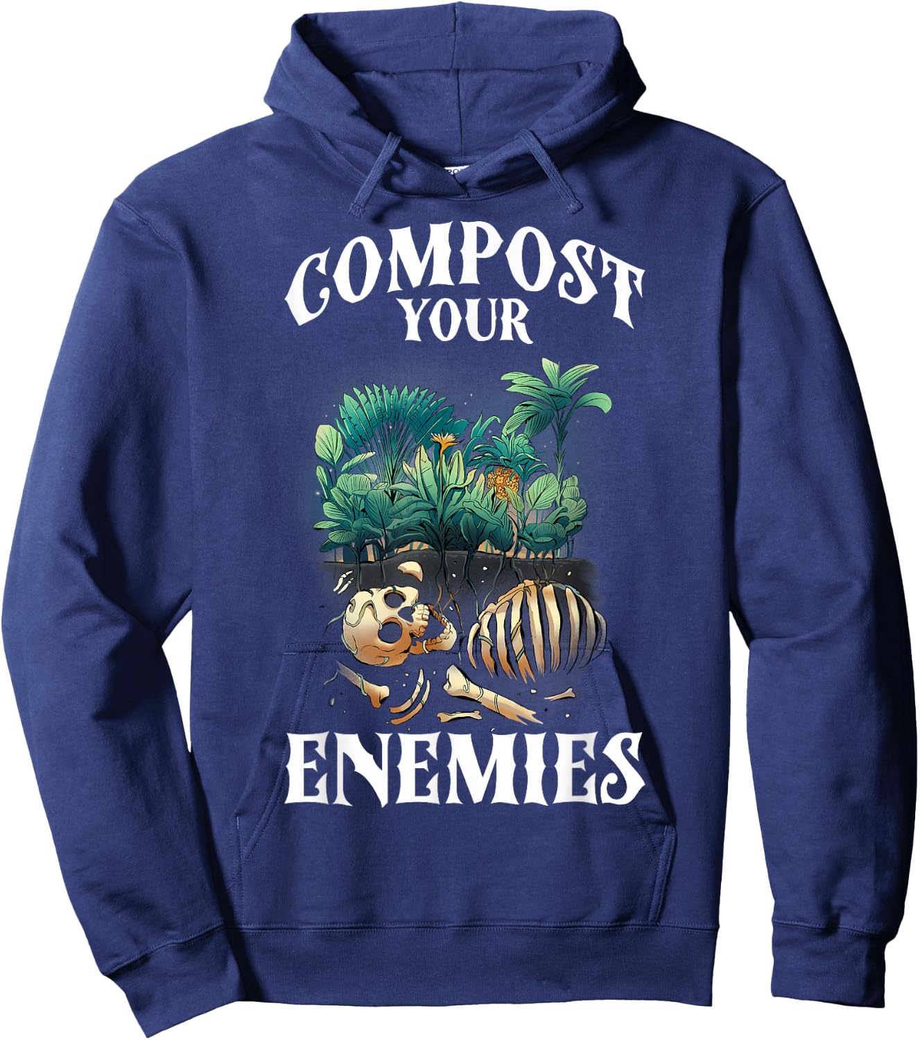 Compost Your Enemies Hoodie - Hoodie | Navy