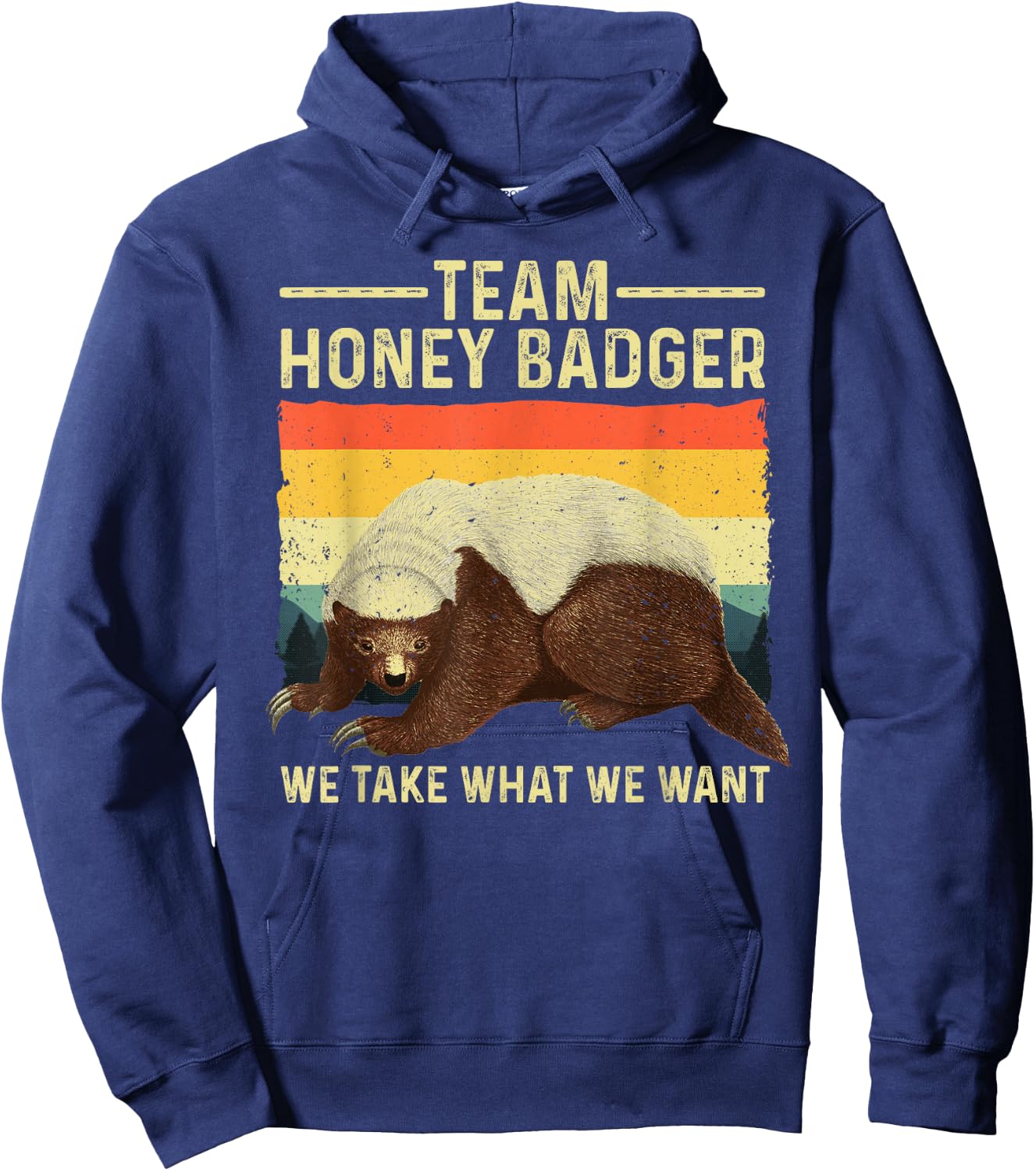 Cute Honey Badger Art Women Ratel Honey Badger Lover Hoodie - Hoodie | Navy
