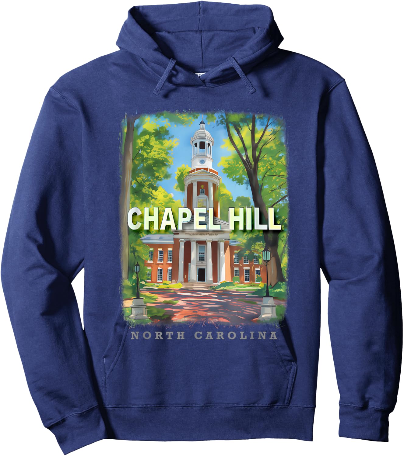 Chapel Hill North Carolina NC Campus Charm SD146 Hoodie - Hoodie | Navy