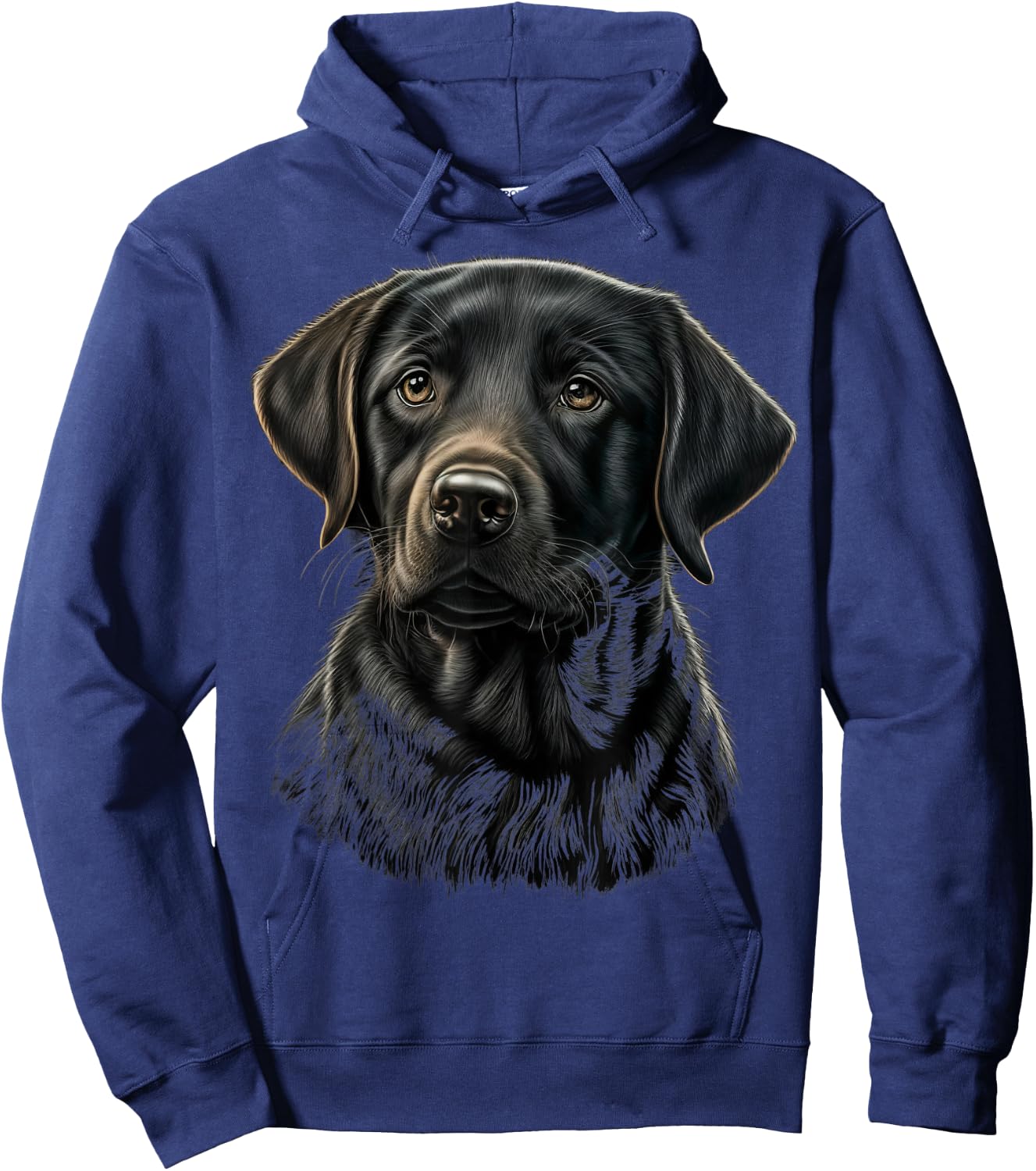 Cute black Labrador Dog on black Labrador Retriever Lover Hoodie - Hoodie | Navy