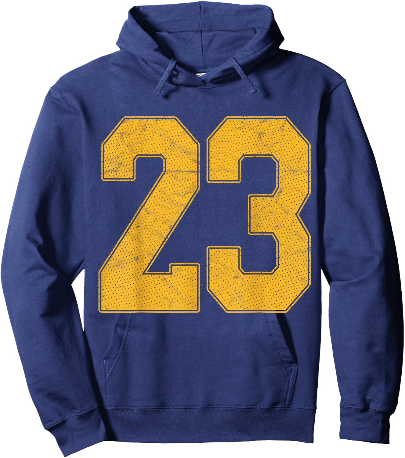 Number 23 Numbered Uniform Sports Team Jersey 23rd Birthday Hoodie - Hoodie | Navy