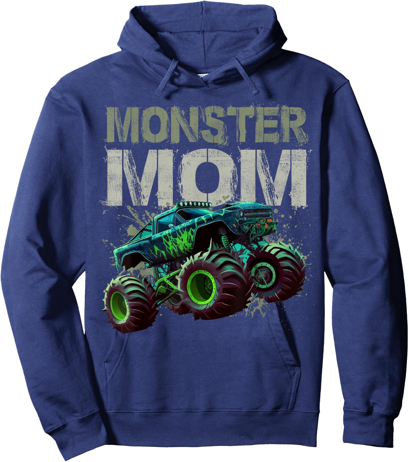 Monster Truck Mom Family Matching Monster Truck Lovers Hoodie - Hoodie | Navy