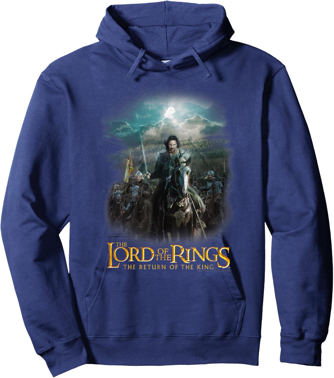The Lord of the Rings The Return Of The King Epic Poster Hoodie - Hoodie | Navy