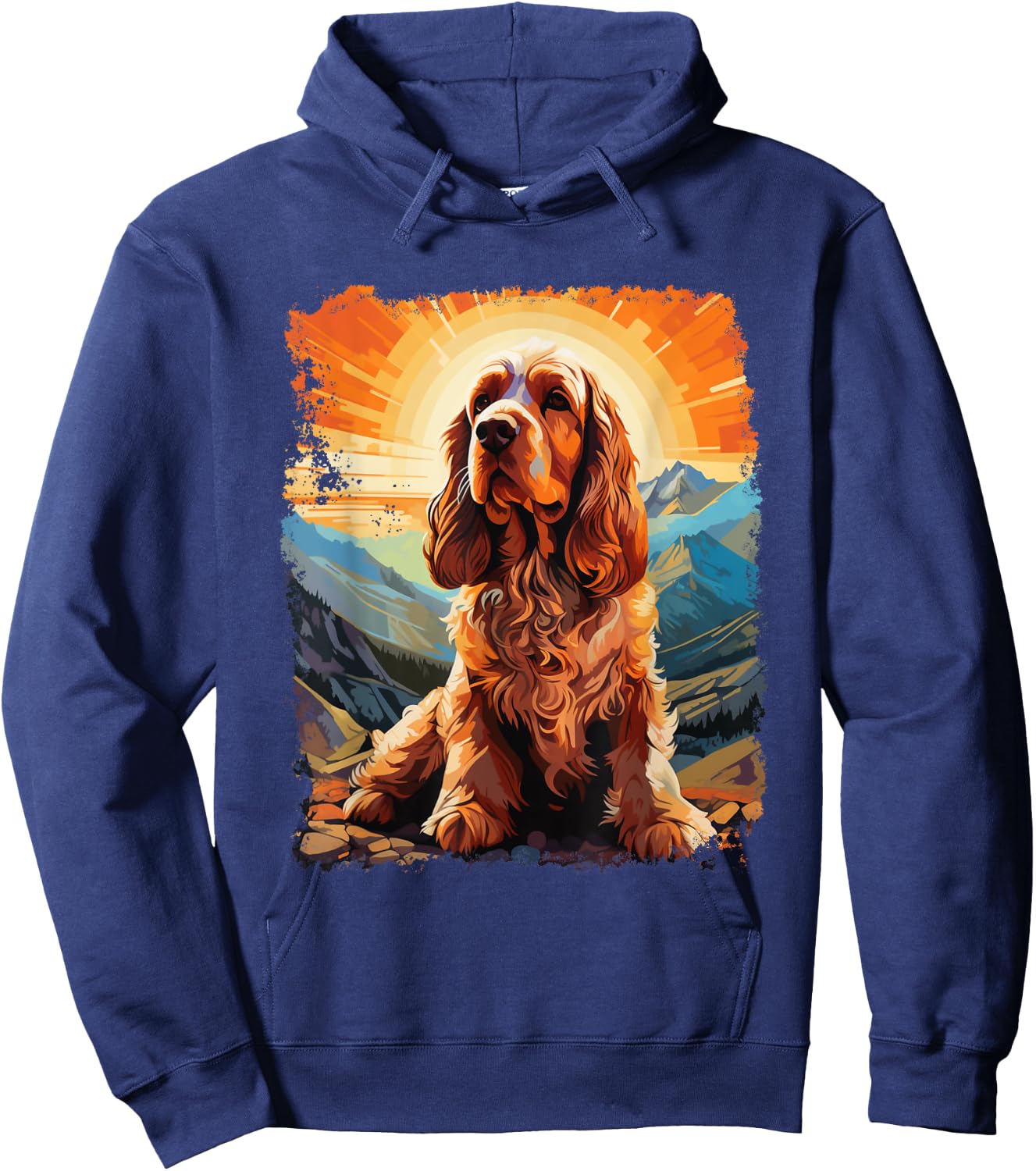 Dog Cocker Spaniel Men Women Kids Hoodie - Hoodie | Navy
