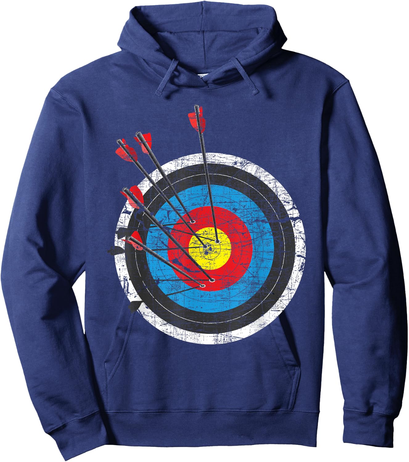 Archery Target - Archer Bowman Bow Hunting Bowhunter Hoodie - Hoodie | Navy