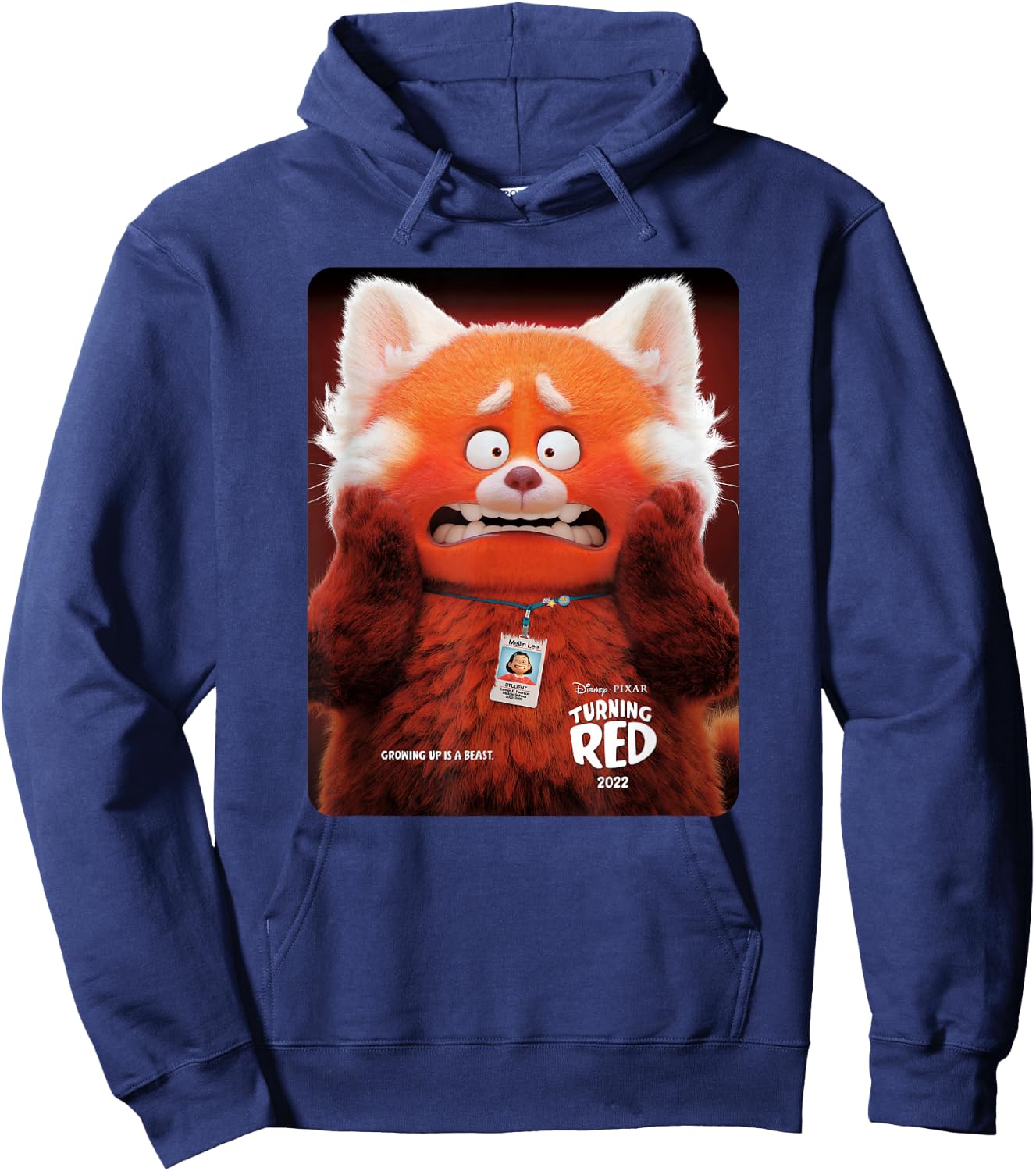 Disney Pixar Turning Red Mei Shocked Screen Grab Hoodie - Hoodie | Navy