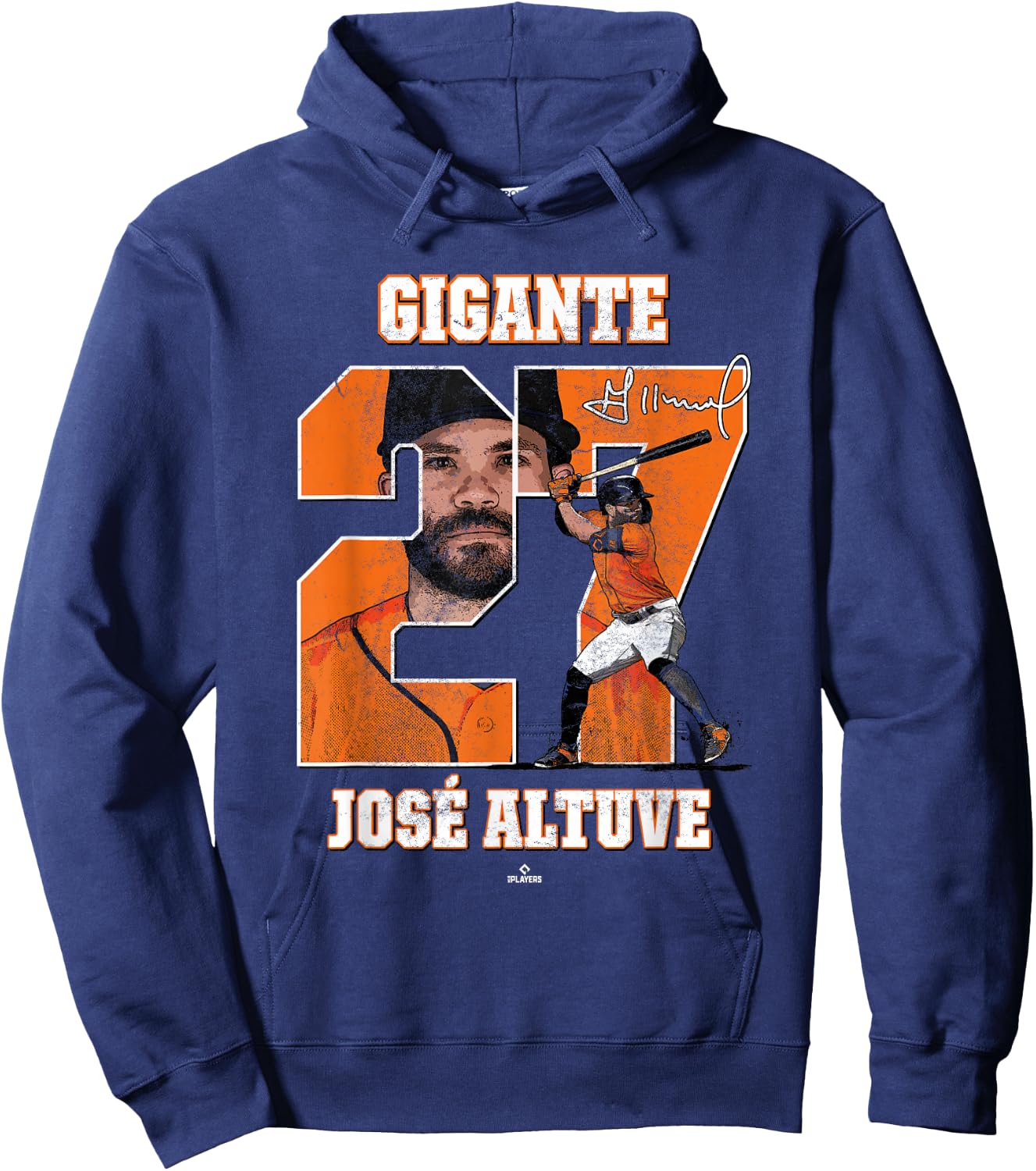 El Pequeno Gigante Jose Altuve Jose Altuve Houston MLBPA Hoodie - Hoodie | Navy