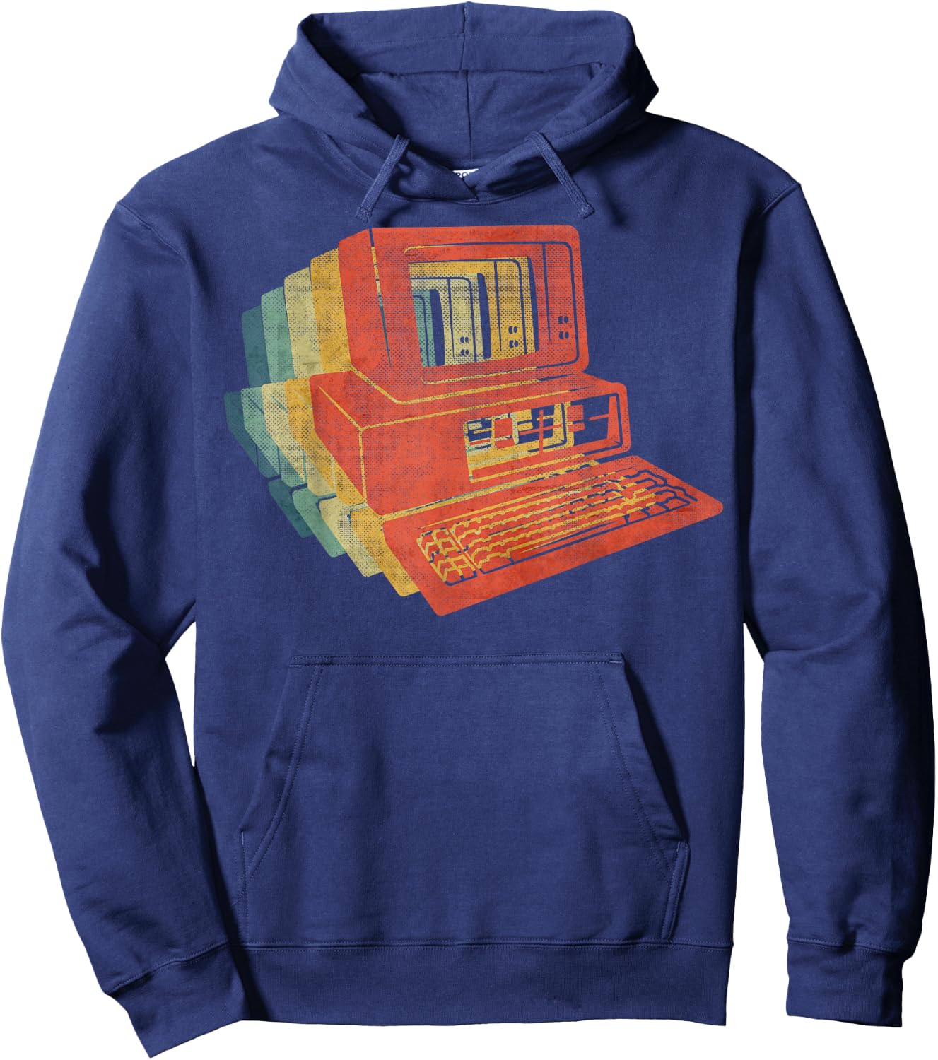 Computer Retro Hoodie - Hoodie | Navy